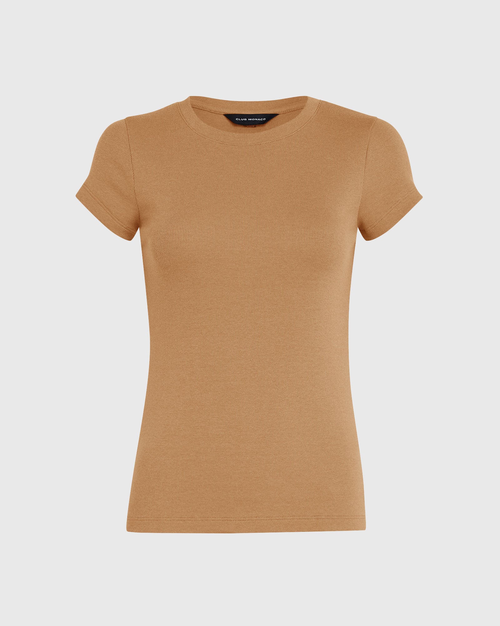 CLUB MONACO - Pima Bowee Tee - Caramel