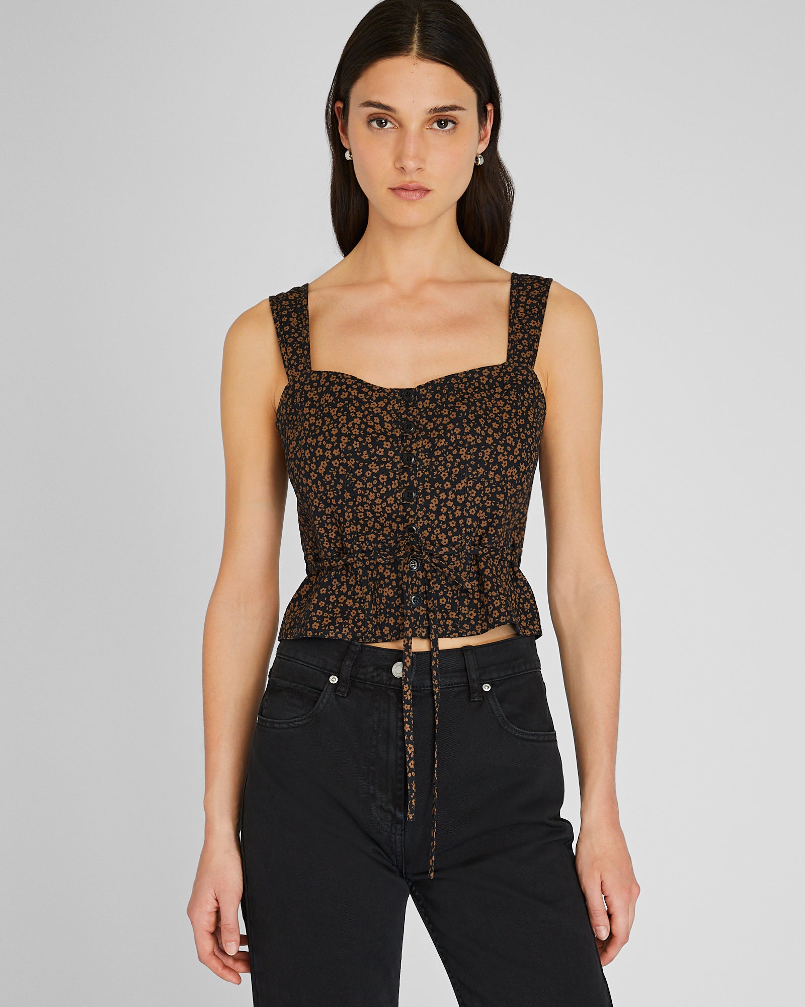 CLUB MONACO - Tie Tank - Brown Print