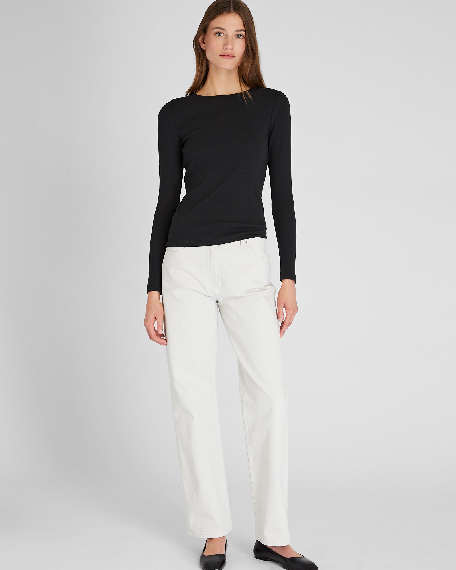 CLUB MONACO - Bowee Long-Sleeve Tee - Black