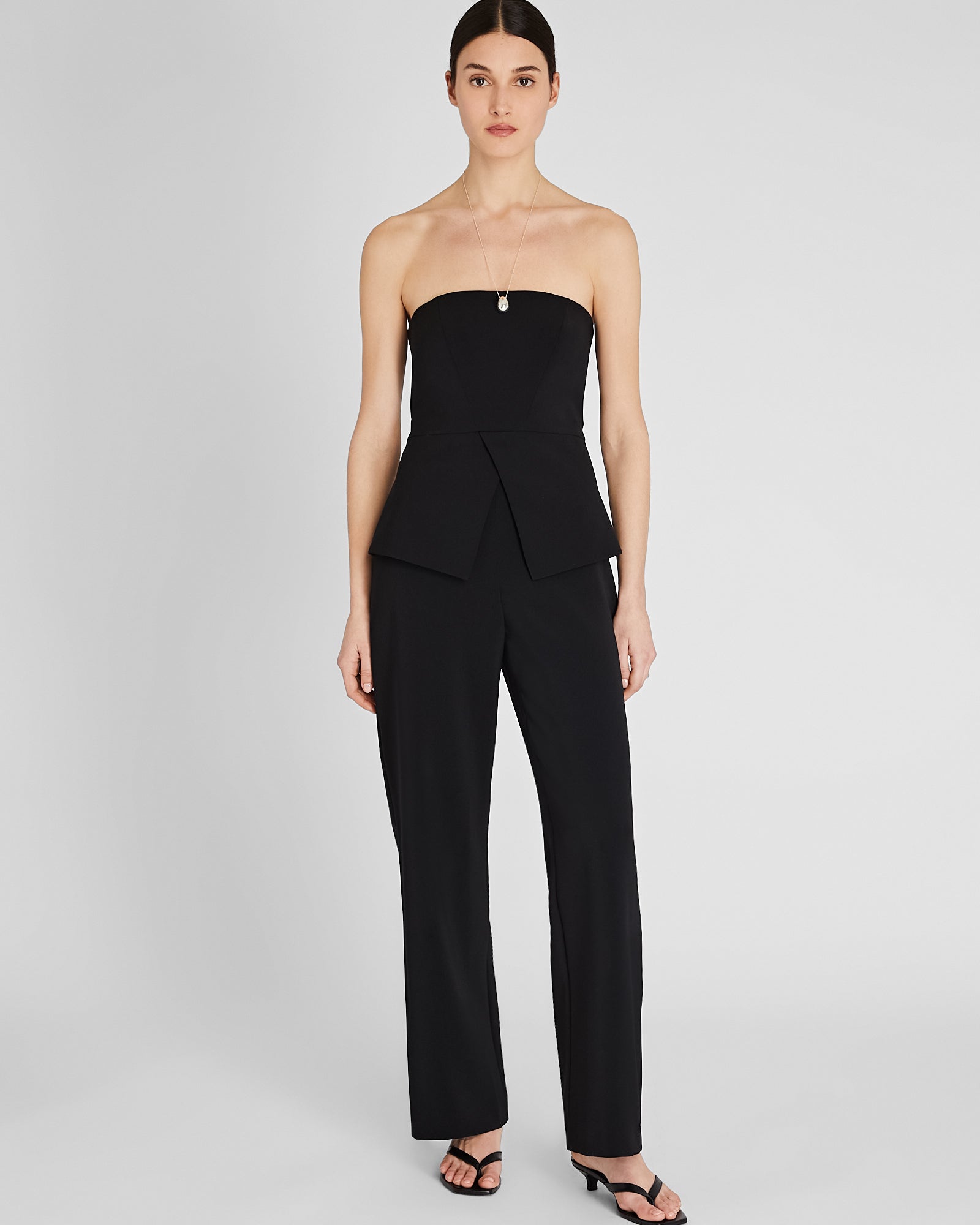CLUB MONACO - Strapless Bustier Jumpsuit - Black