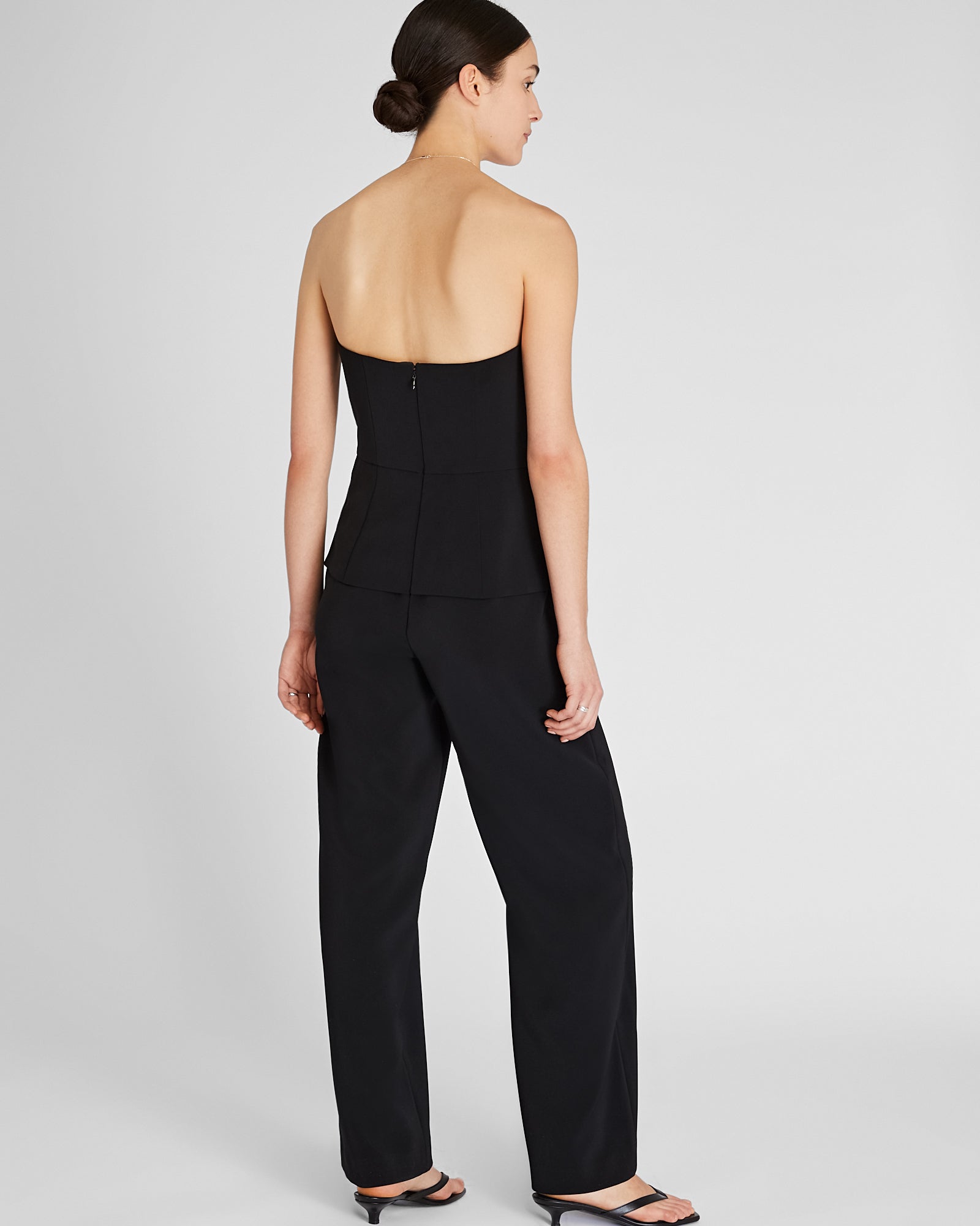 CLUB MONACO - Strapless Bustier Jumpsuit - Black