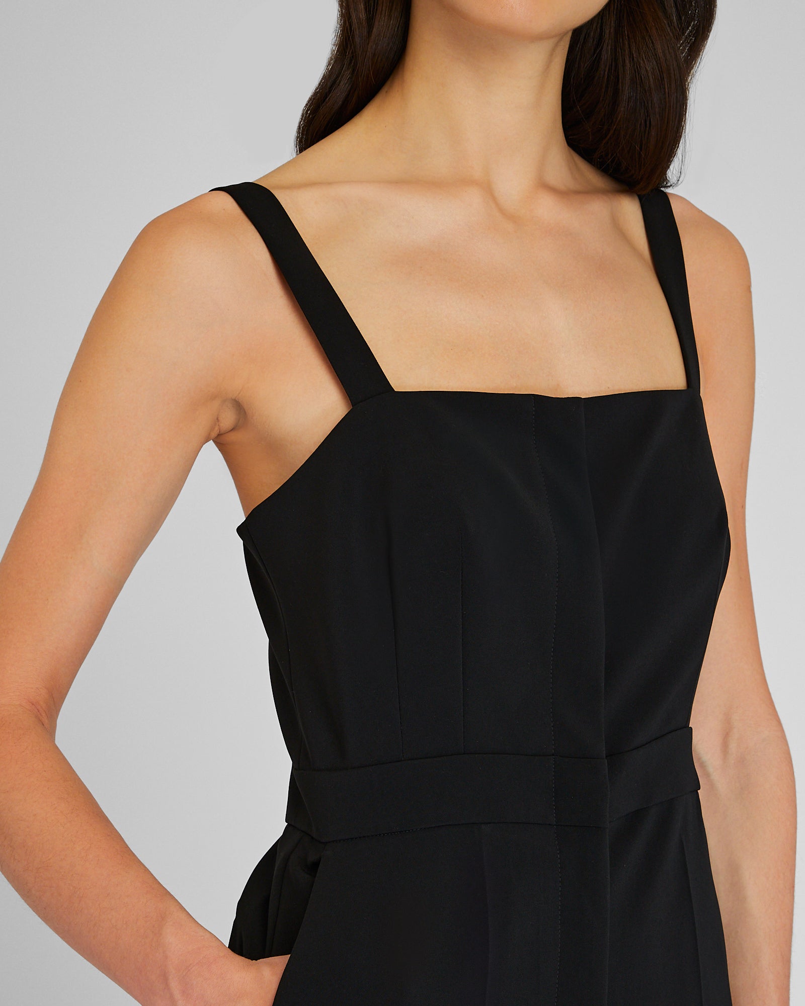CLUB MONACO - Darted Crepe Jumpsuit - Black