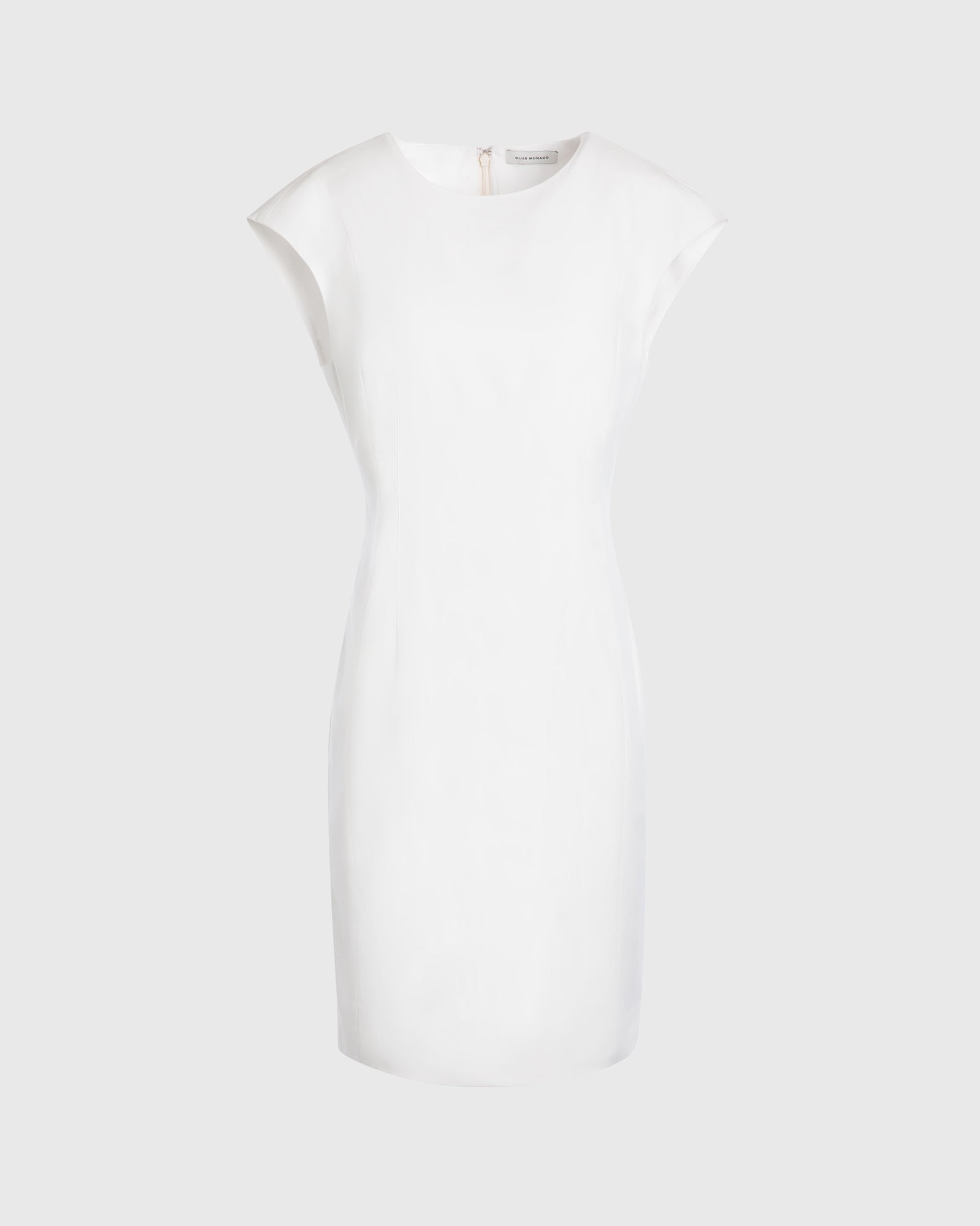 CLUB MONACO - Darted Cap Sleeve Dress - Blanc Cassé