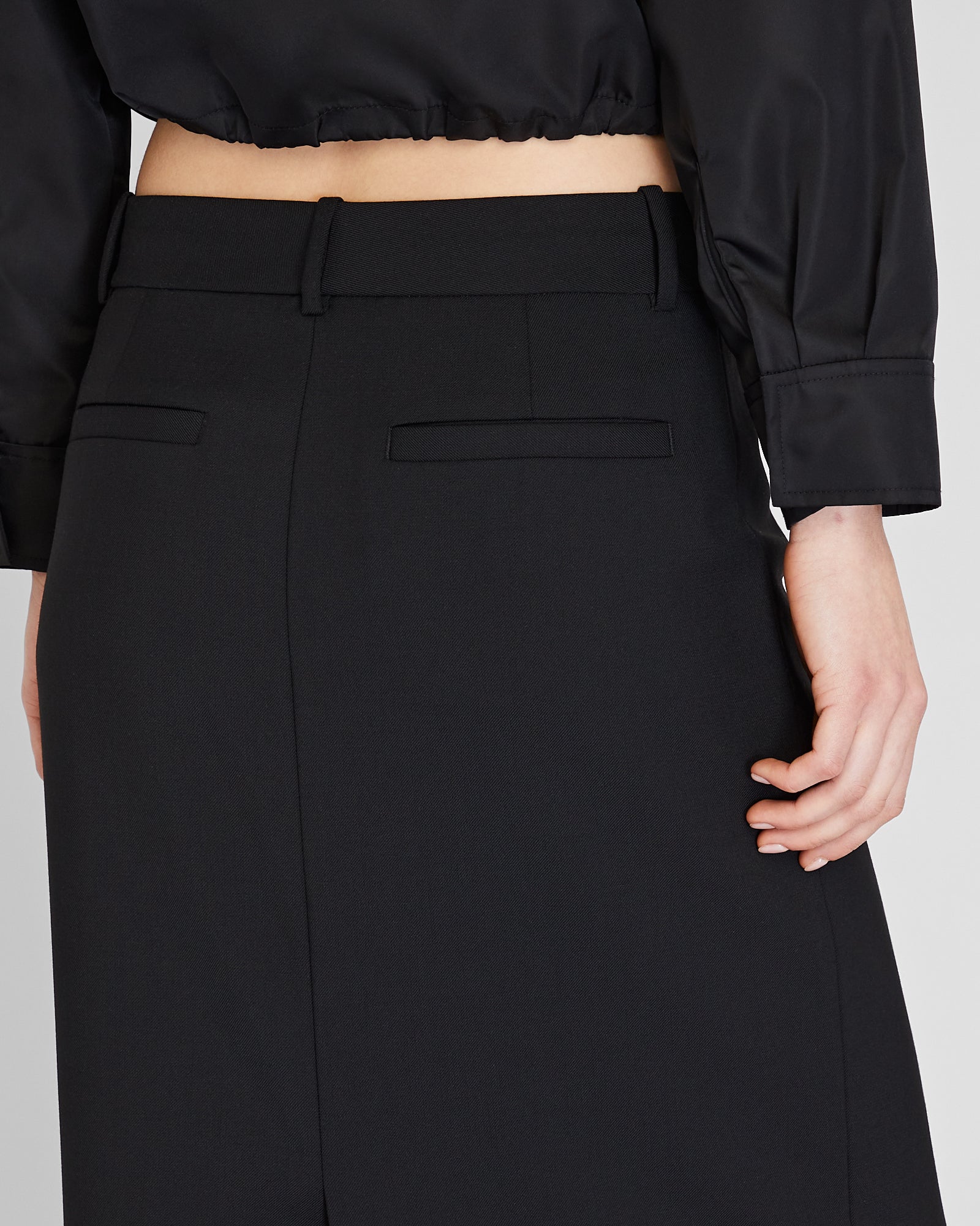 CLUB MONACO - Borrem Column Maxi Skirt - Black