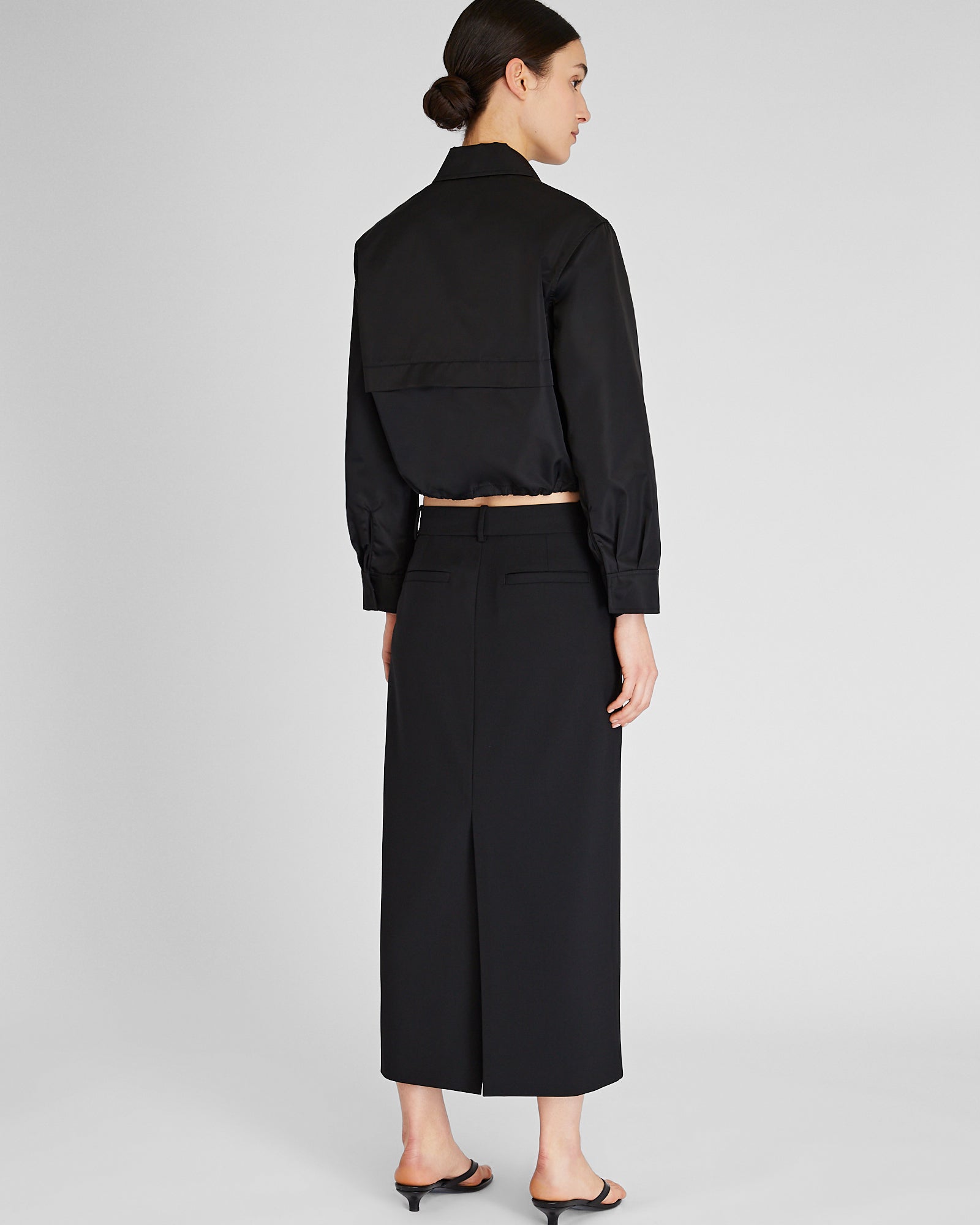CLUB MONACO - Borrem Column Maxi Skirt - Black