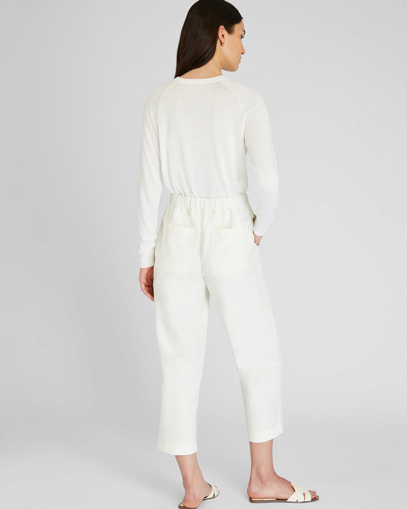CLUB MONACO - Relaxed Utility Pant - Cream
