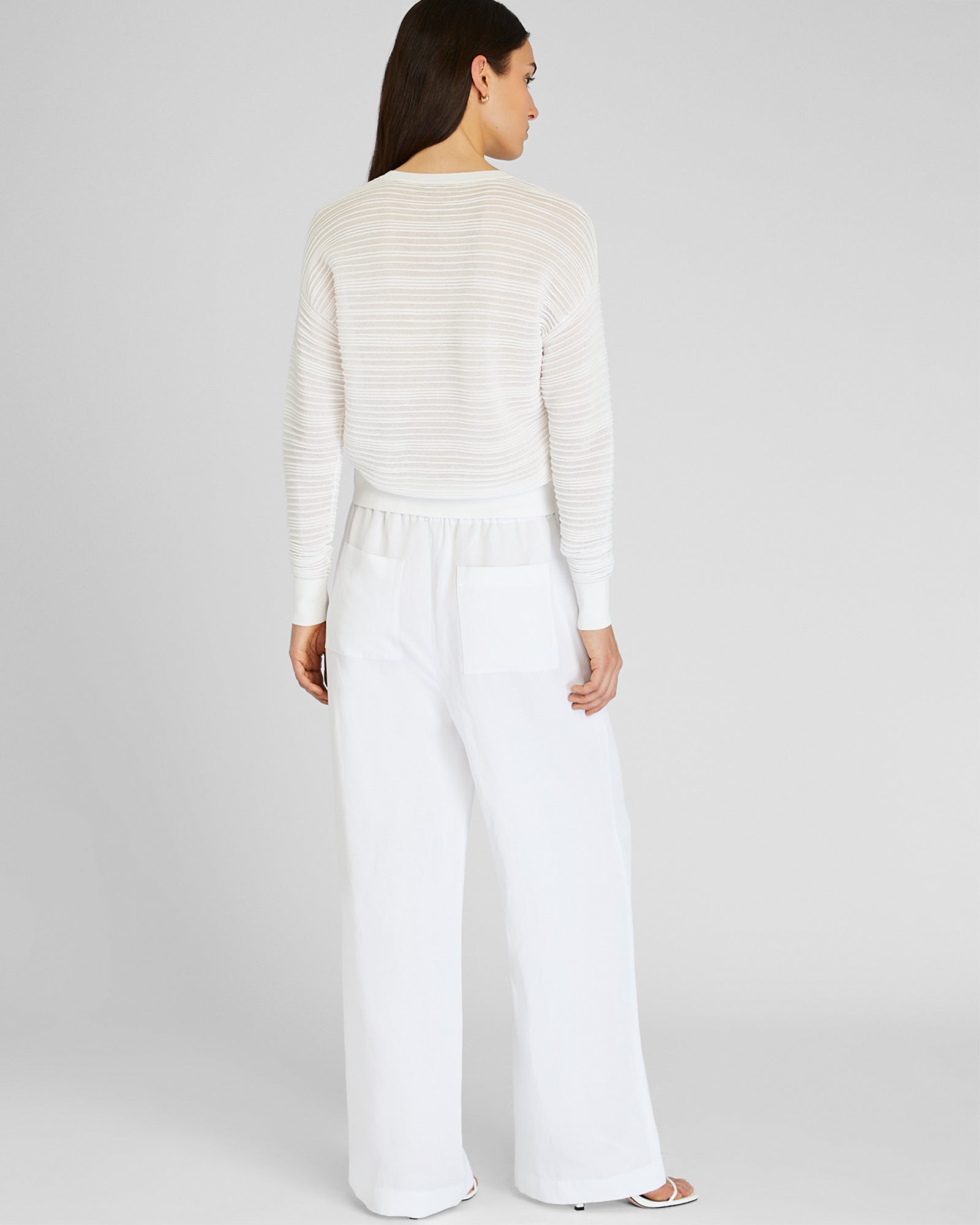CLUB MONACO - Lightweight Sateen Pant - Blanc