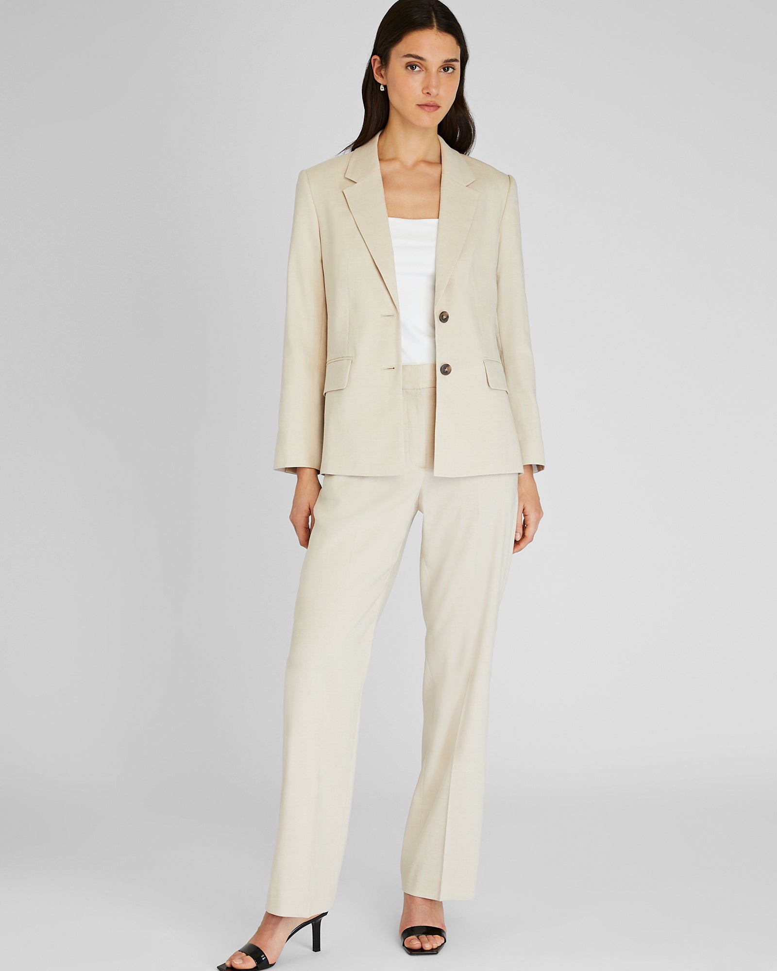 CLUB MONACO - Relaxed Single-Breasted Linen Blazer - Natural