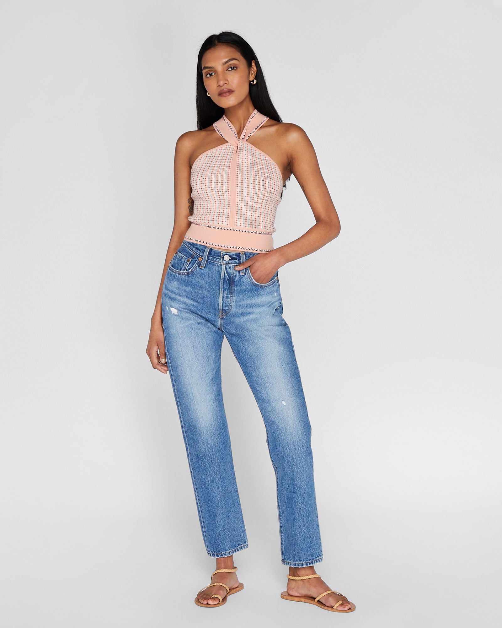 CLUB MONACO - Raeni Knit Tank - Peach