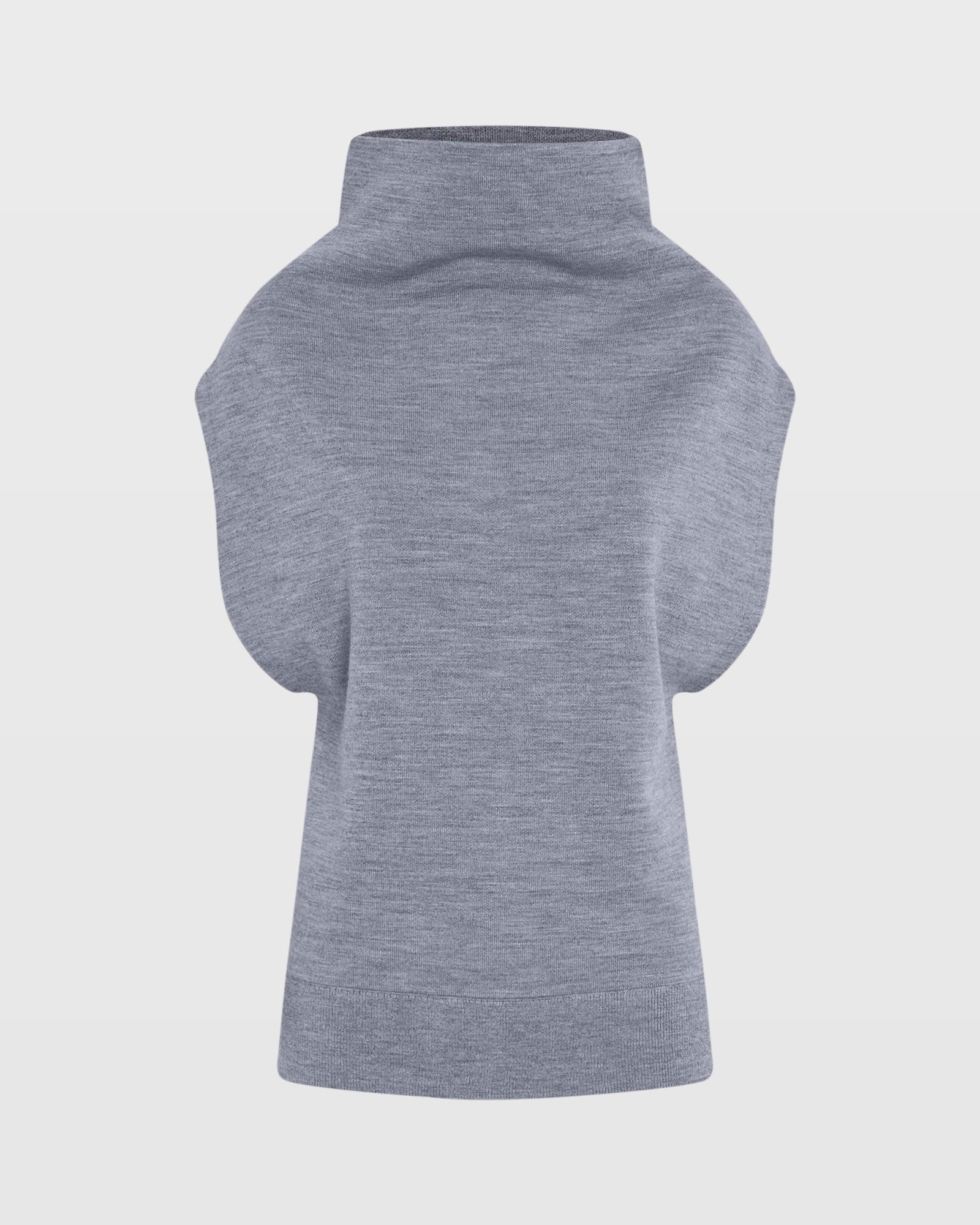 CLUB MONACO - Chandail de laine mérinos Abhy - Gris Chiné Moyen
