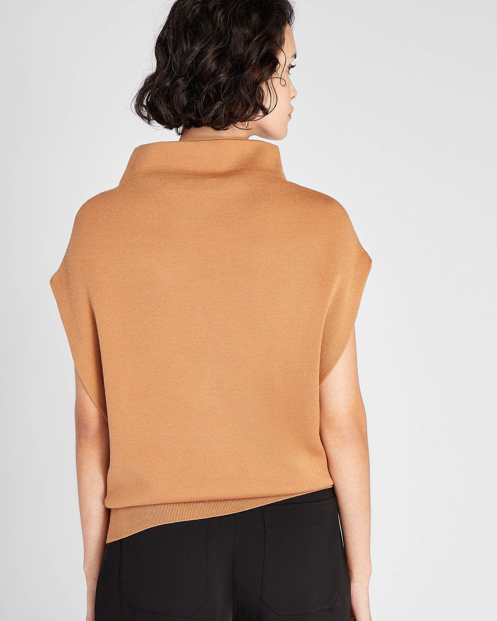 CLUB MONACO - Chandail de laine mérinos Abhy - Chameau