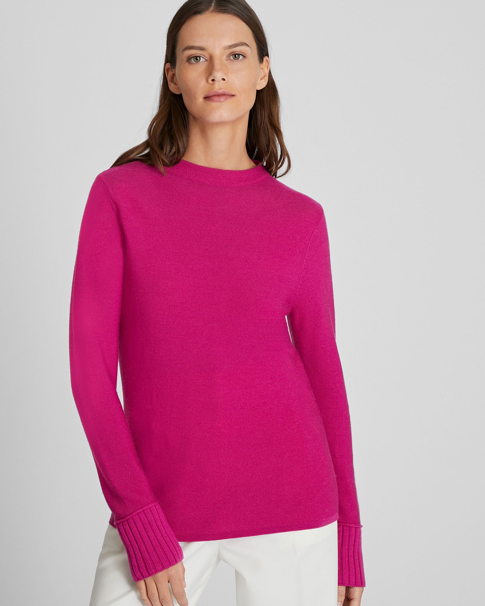 CLUB MONACO - Tommie Wool Crewneck - Hot Pink