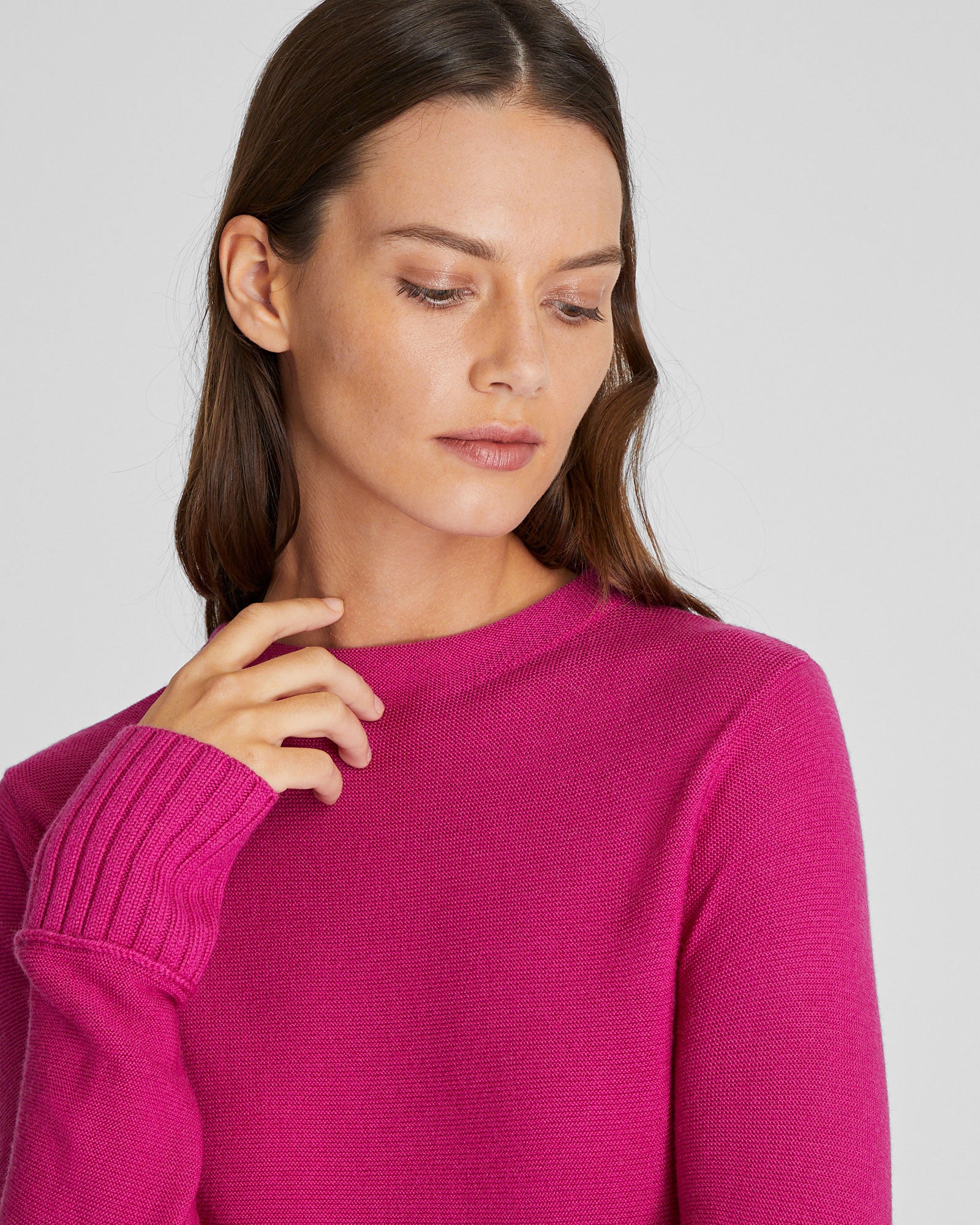 CLUB MONACO - Tommie Wool Crewneck - Hot Pink