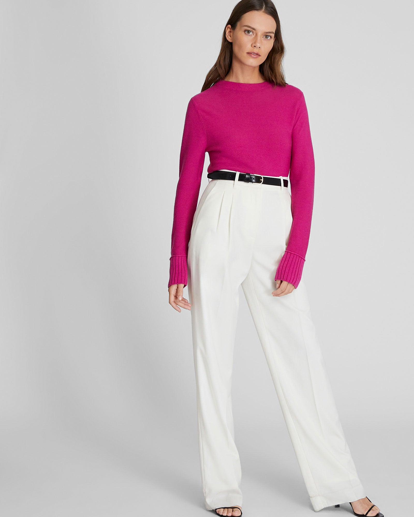 CLUB MONACO - Tommie Wool Crewneck - Hot Pink