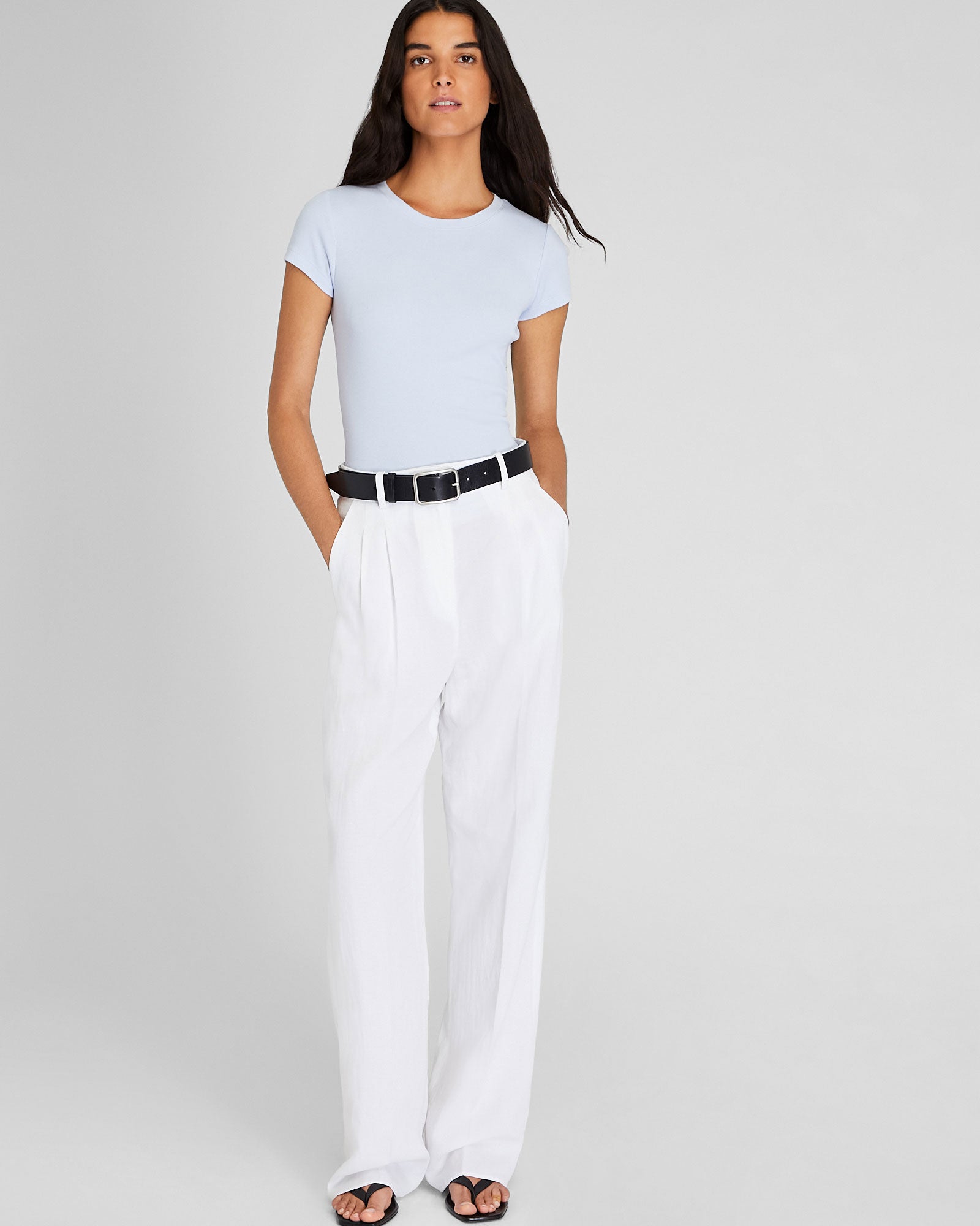 CLUB MONACO - Bowee Tee - Shell Blue