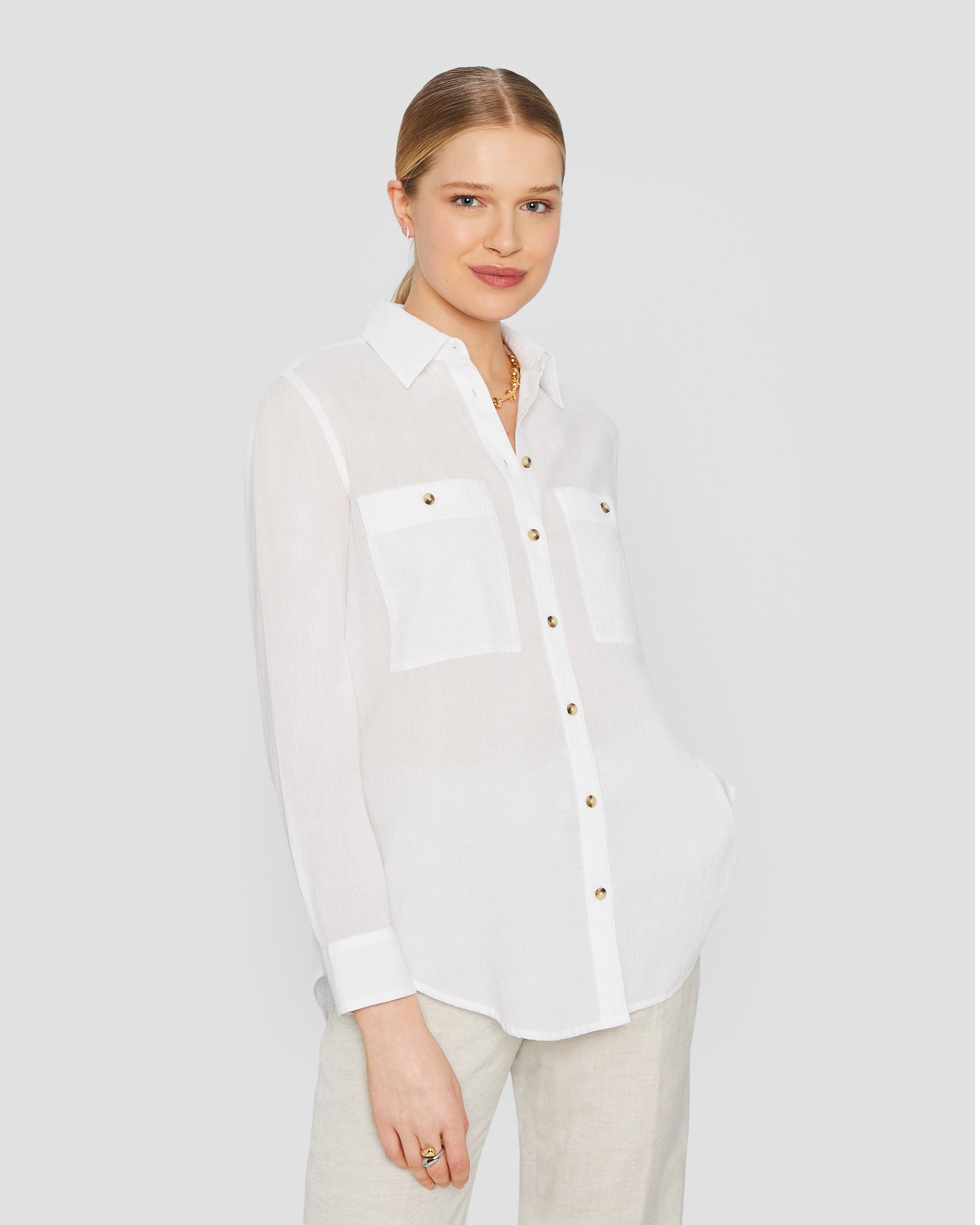 CLUB MONACO - Marnee Shirt - White