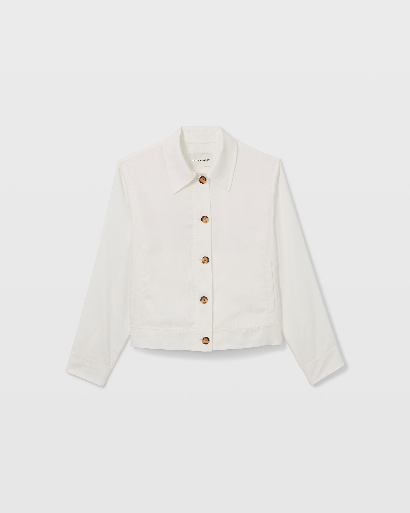CLUB MONACO - Veste chemise boutonnée - Blanc