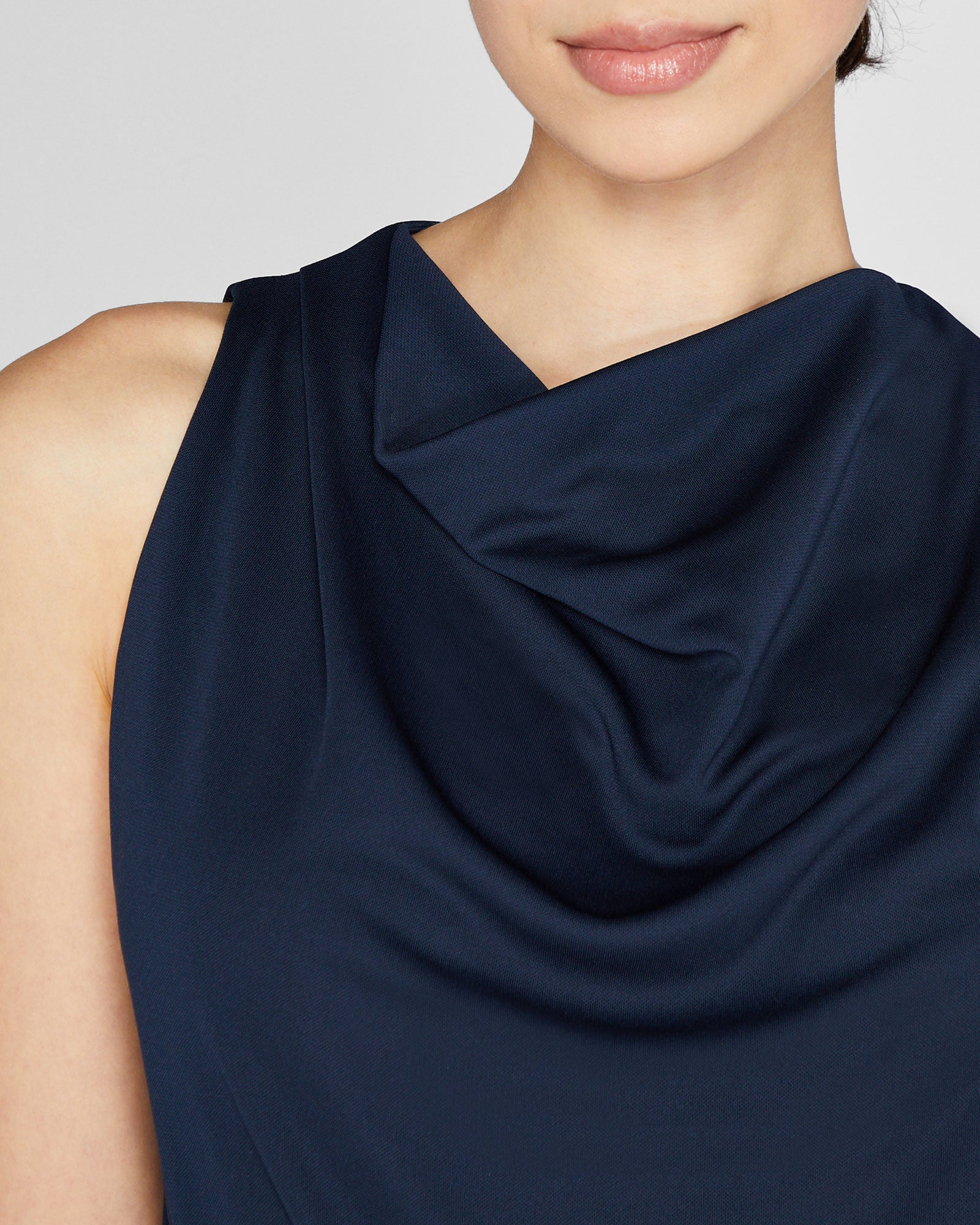 CLUB MONACO - Haut romantique en jersey - Marine