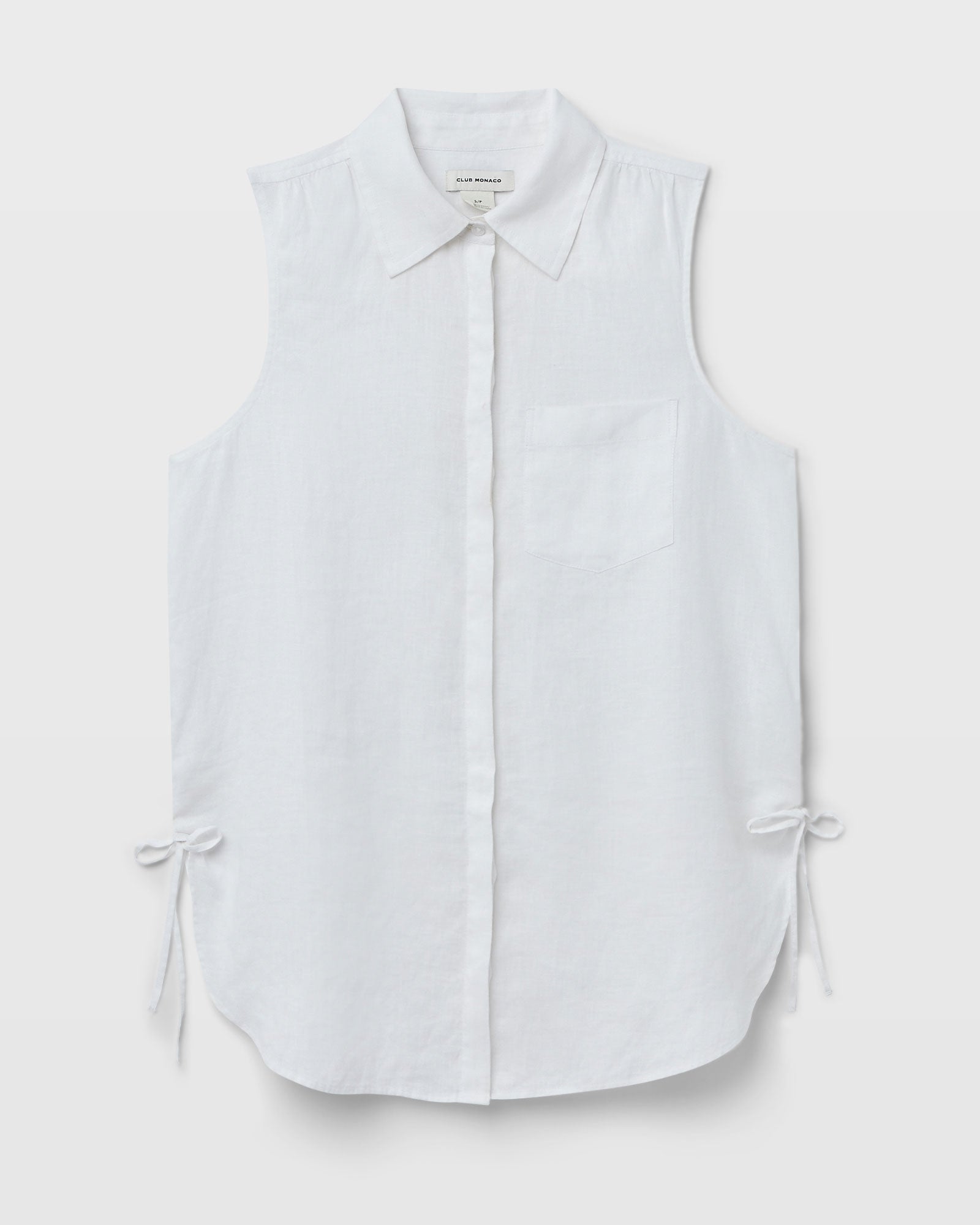 CLUB MONACO - Linen Tunic - White