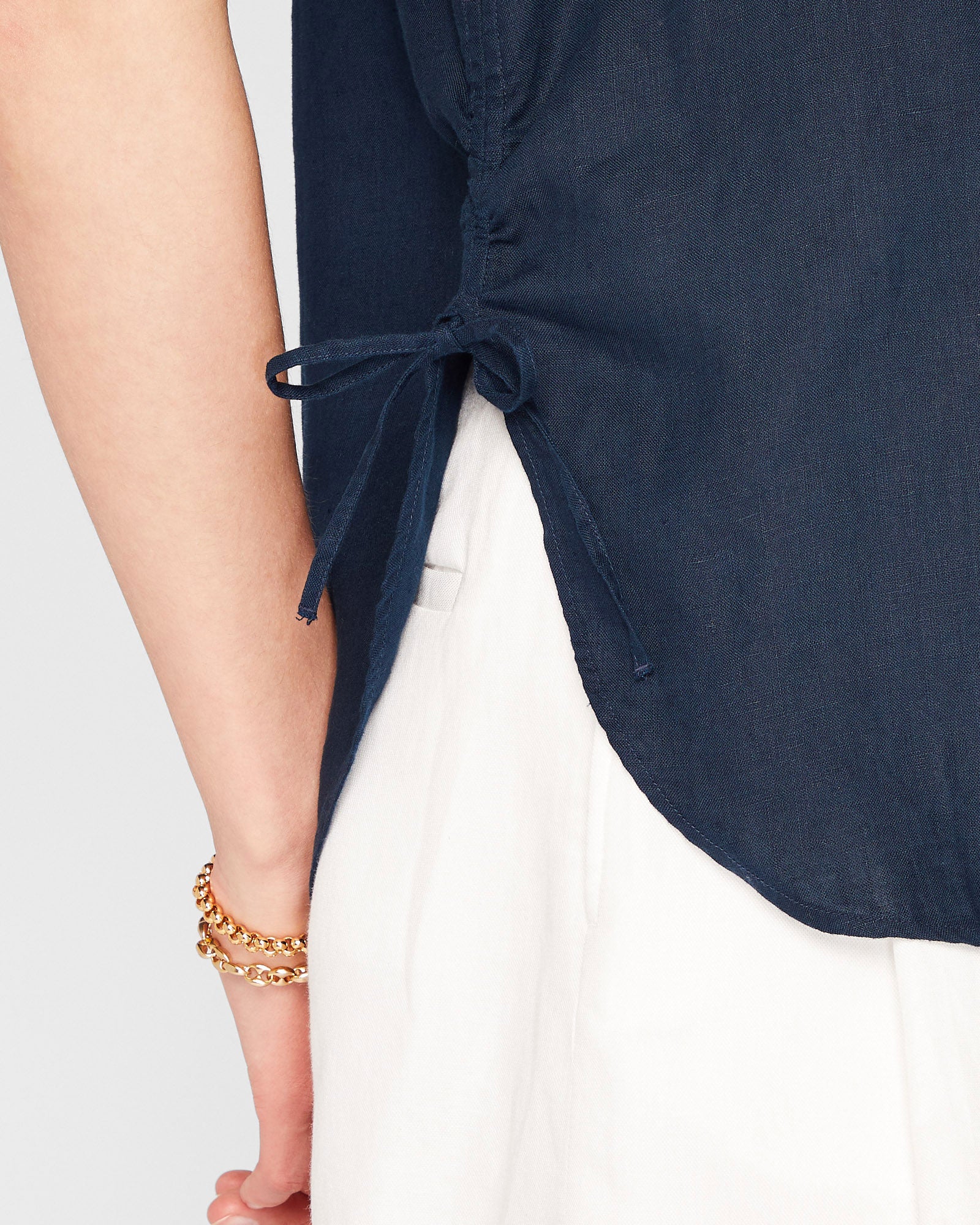 CLUB MONACO - Linen Tunic - Navy