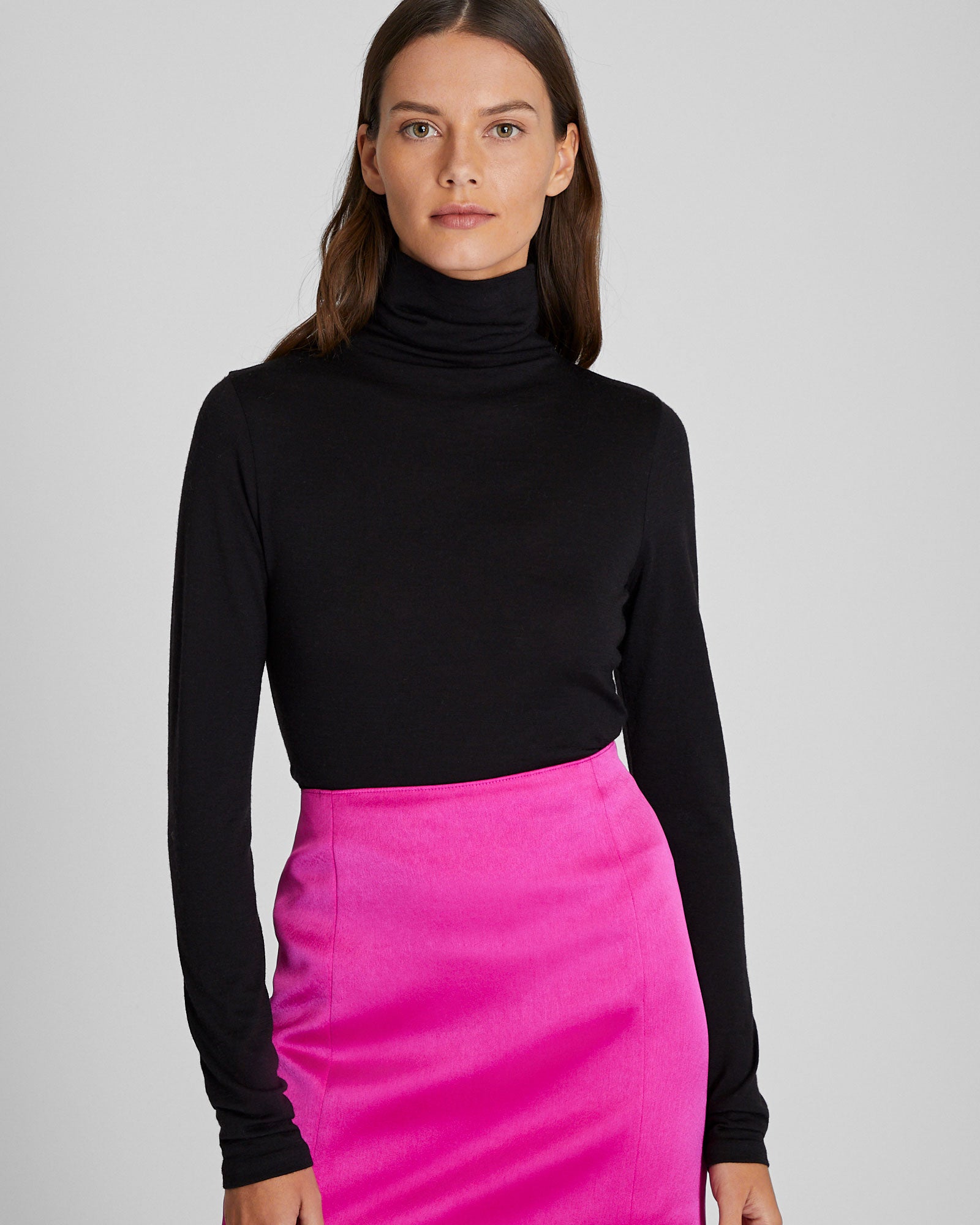 CLUB MONACO - Col roulé Julianna en laine - Noir