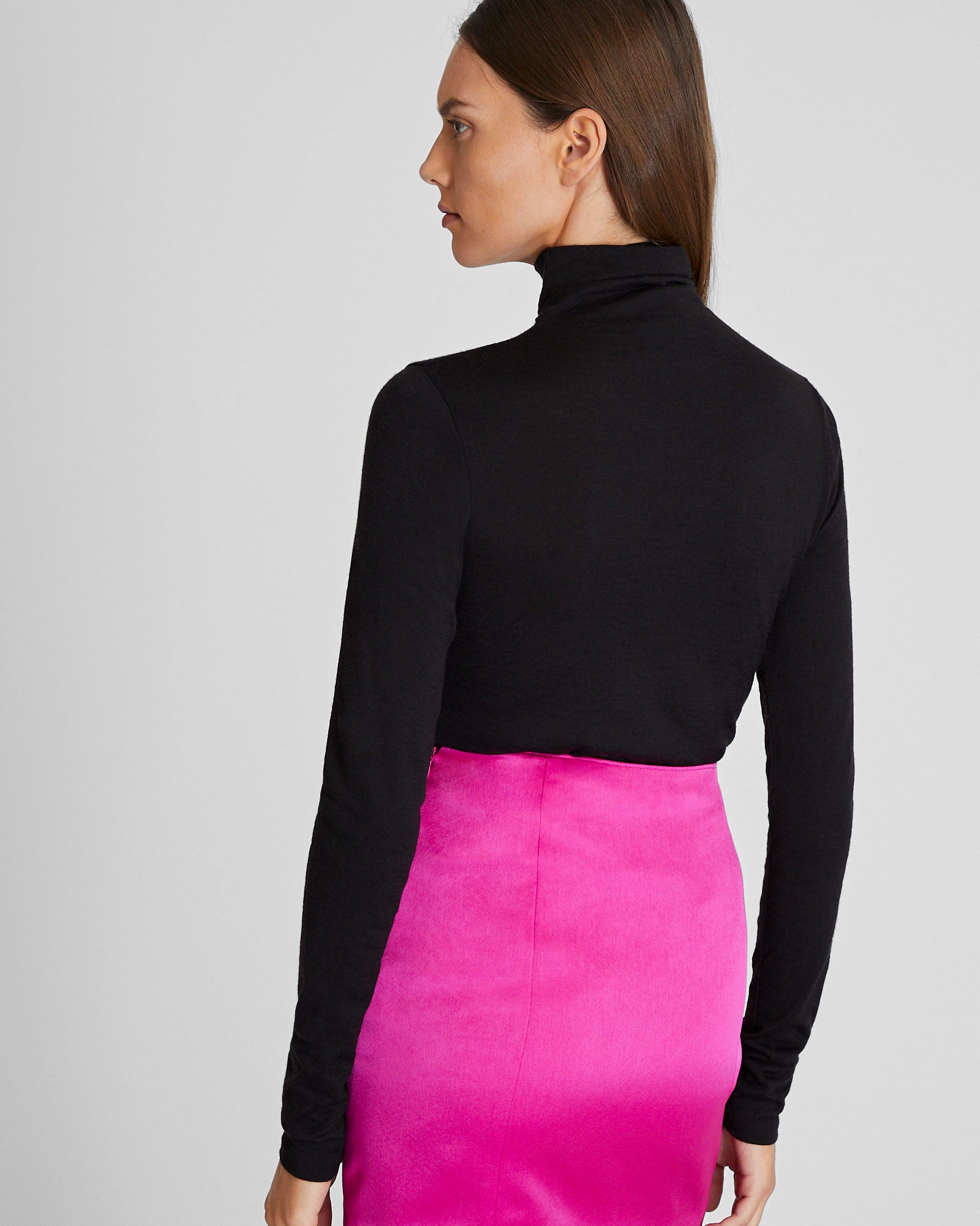 CLUB MONACO - Col roulé Julianna en laine - Noir
