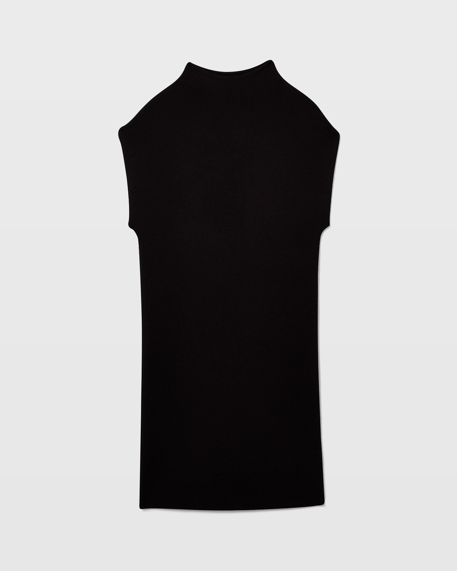 CLUB MONACO - Robe en laine côtelée Abhy - Noir