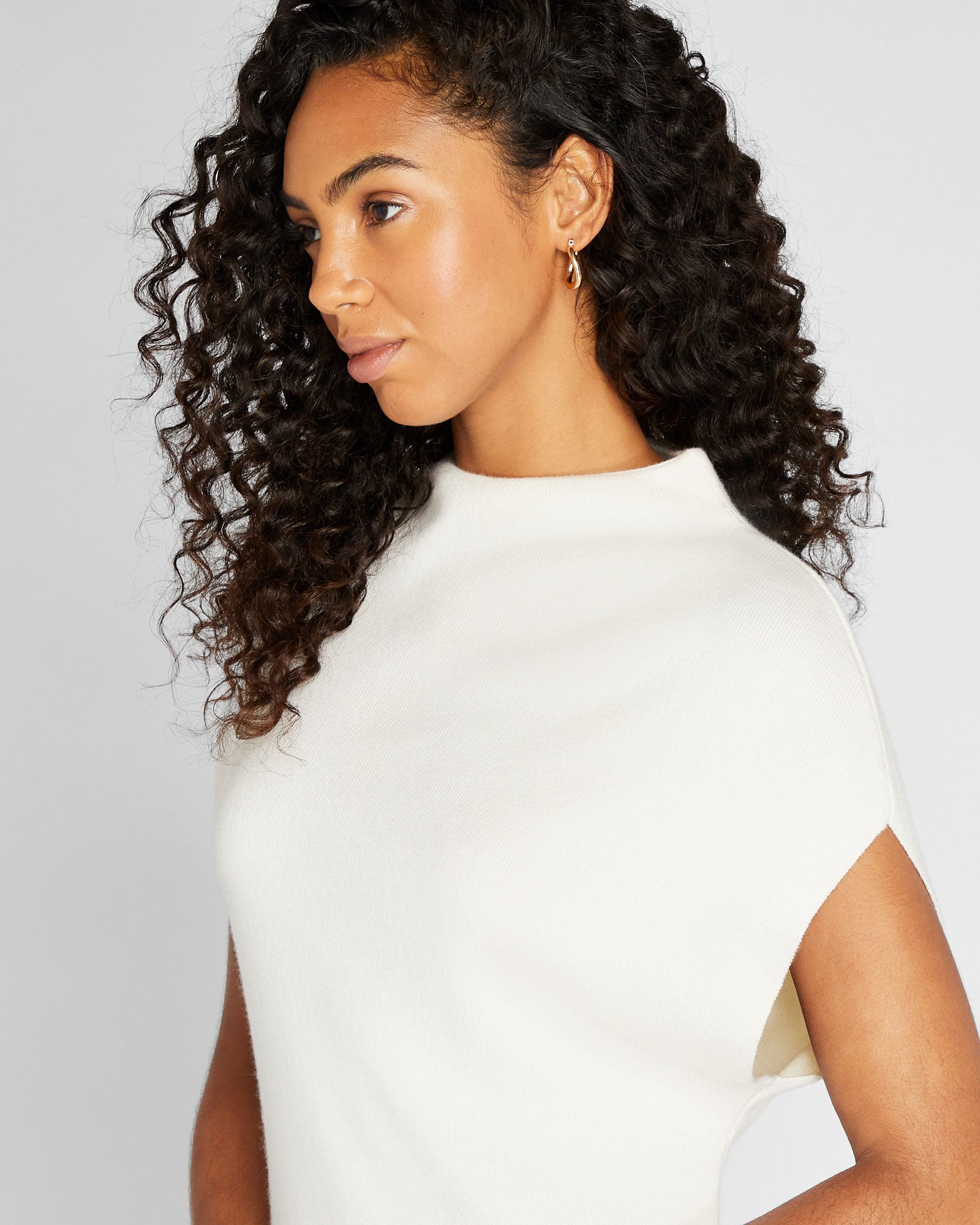CLUB MONACO - Abhy Sweater Dress - Blanc De Blanc