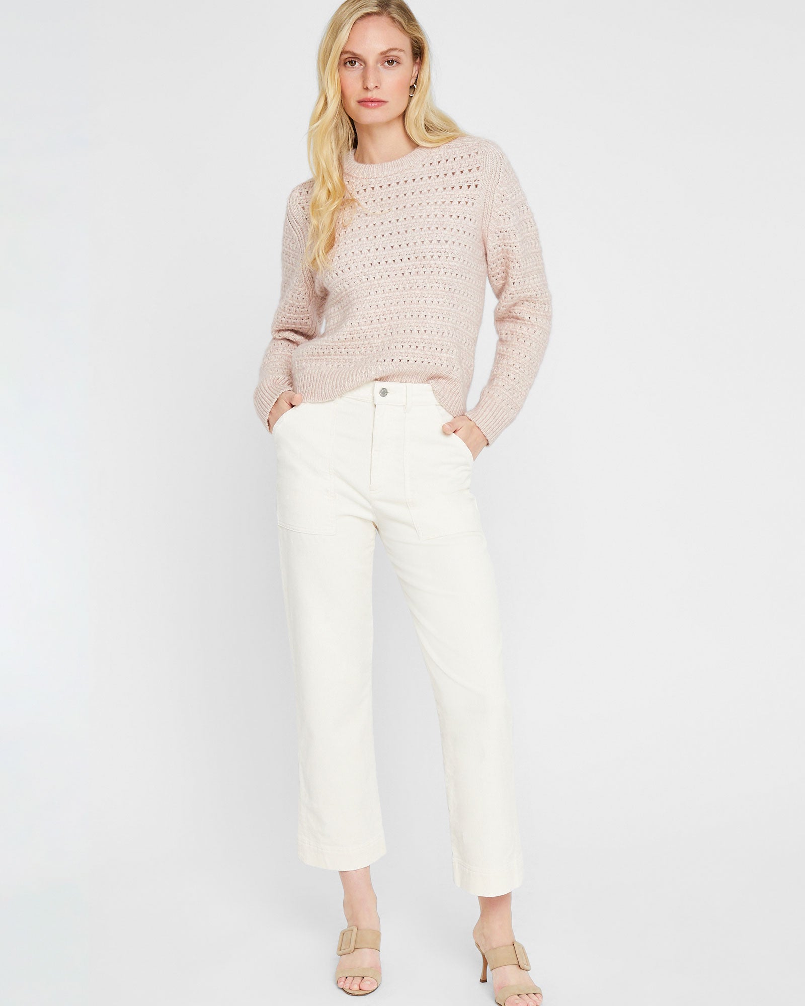 CLUB MONACO - Patch Pocket Corduroy Pant - Cream