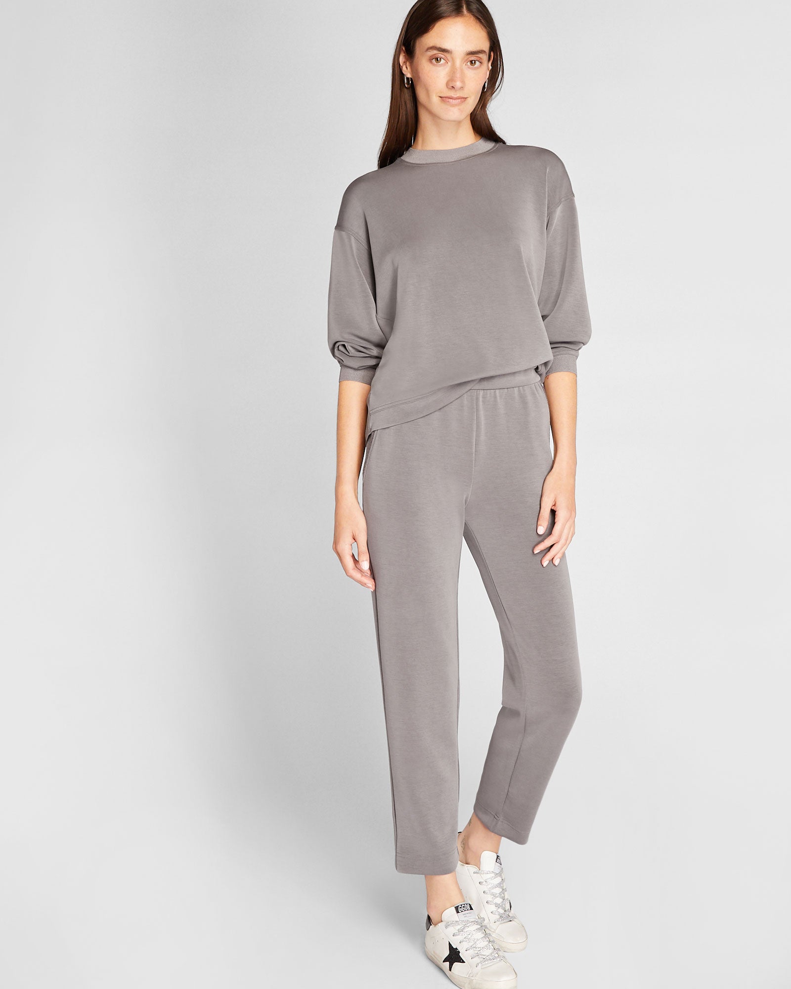CLUB MONACO - Pantalon de survêtement moderne - Gris