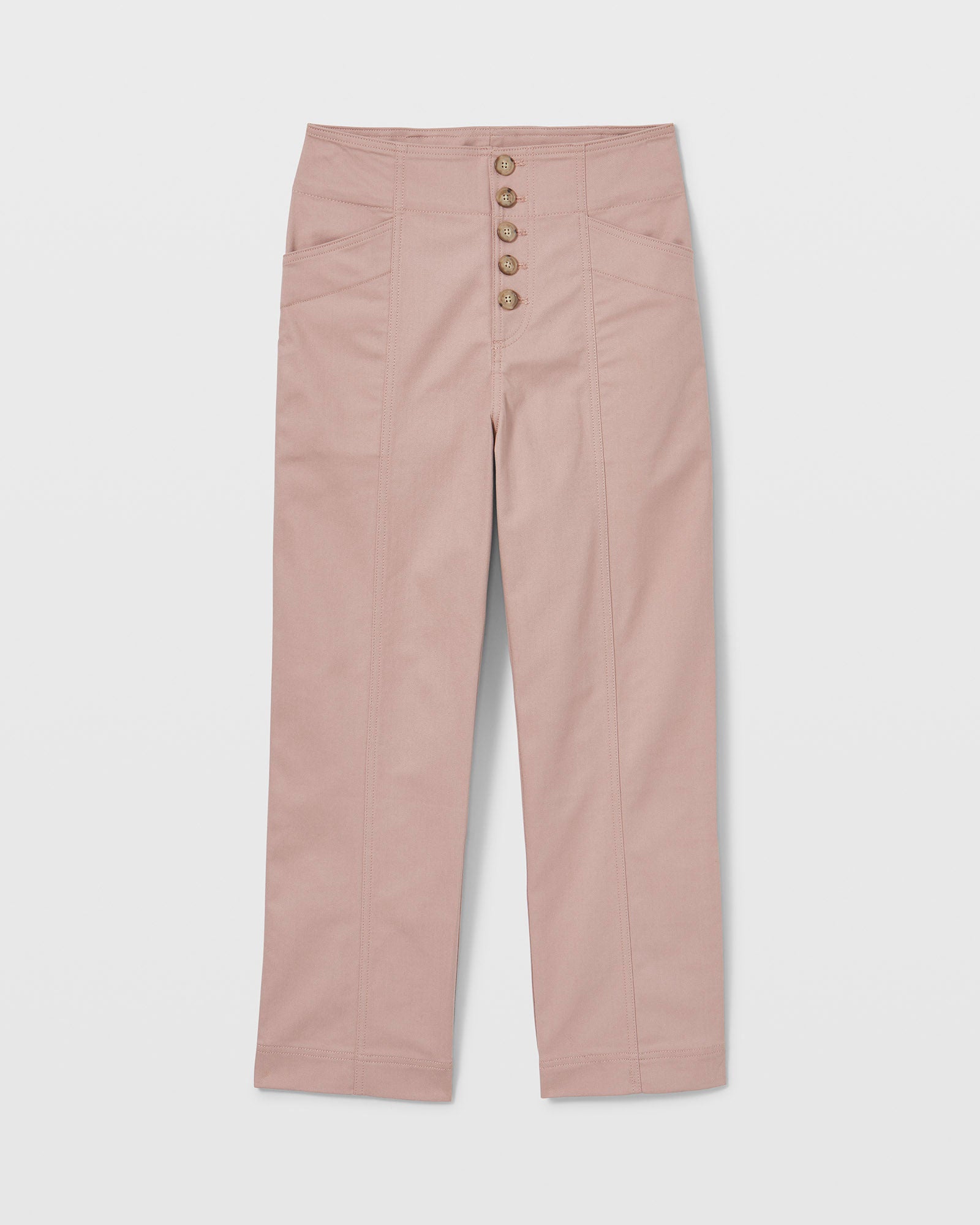 CLUB MONACO - Pantalon utilitaire à boutons - Copeaux de bois