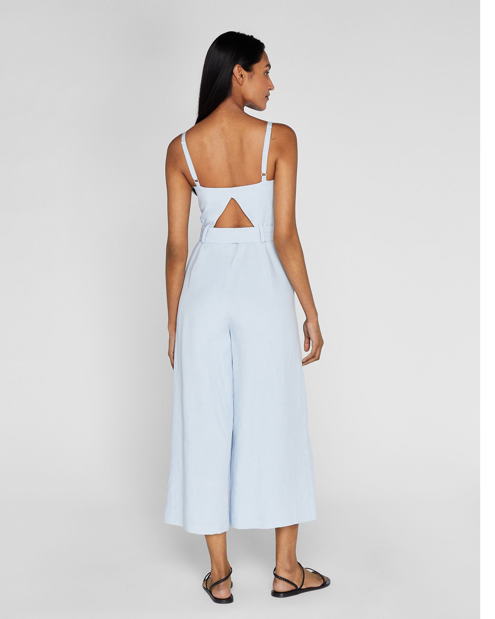 CLUB MONACO - Square Neck Jumpsuit - Light Blue
