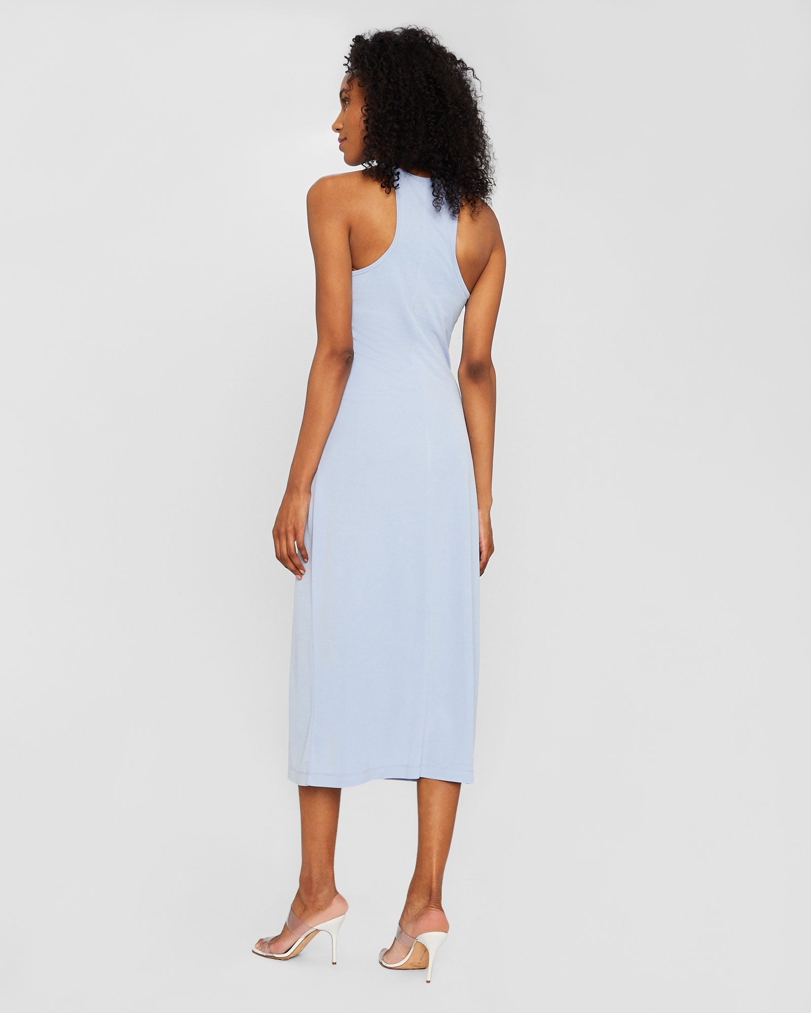 CLUB MONACO - Robe longue dos nageur sans manches - Bleu