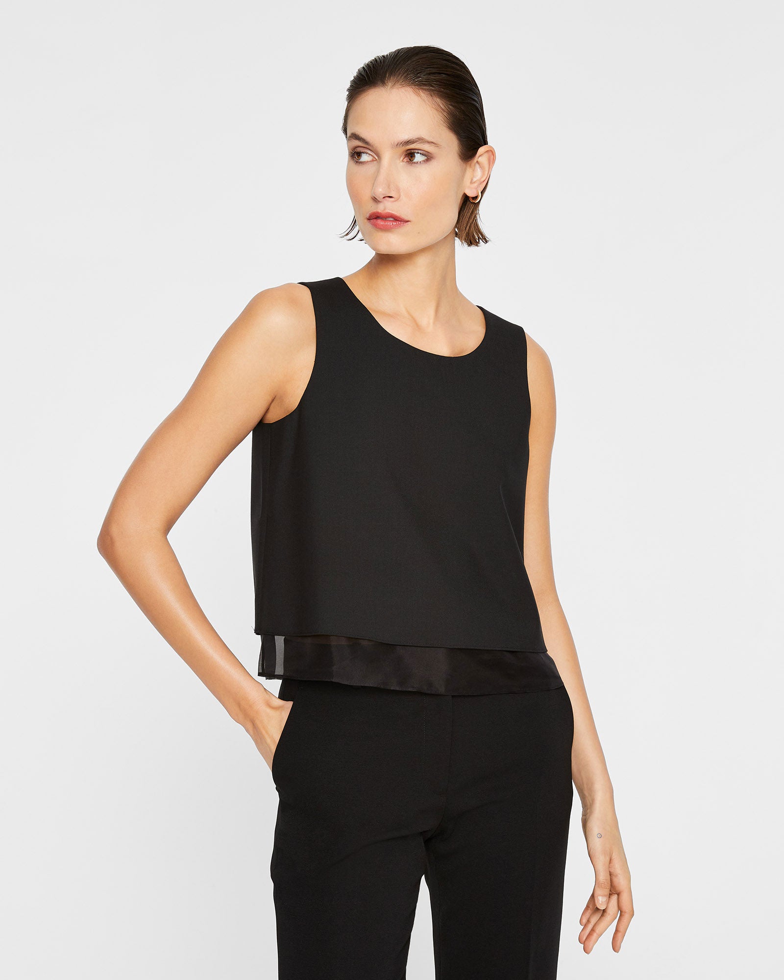 CLUB MONACO - Débardeur multicouche - Blanc