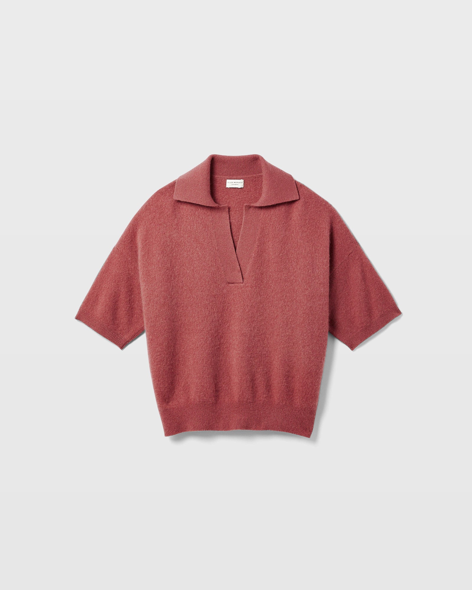 CLUB MONACO - Chandail en cachemire bouilli - Rose poussiéreux