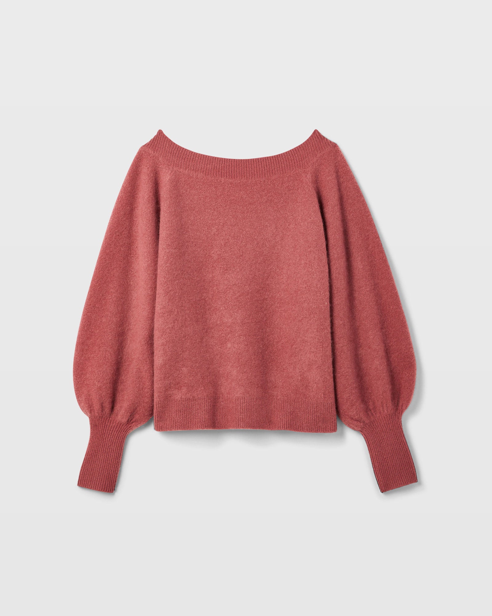 CLUB MONACO - Off-The-Shoulder Cashmere Sweater - Ruby Wine