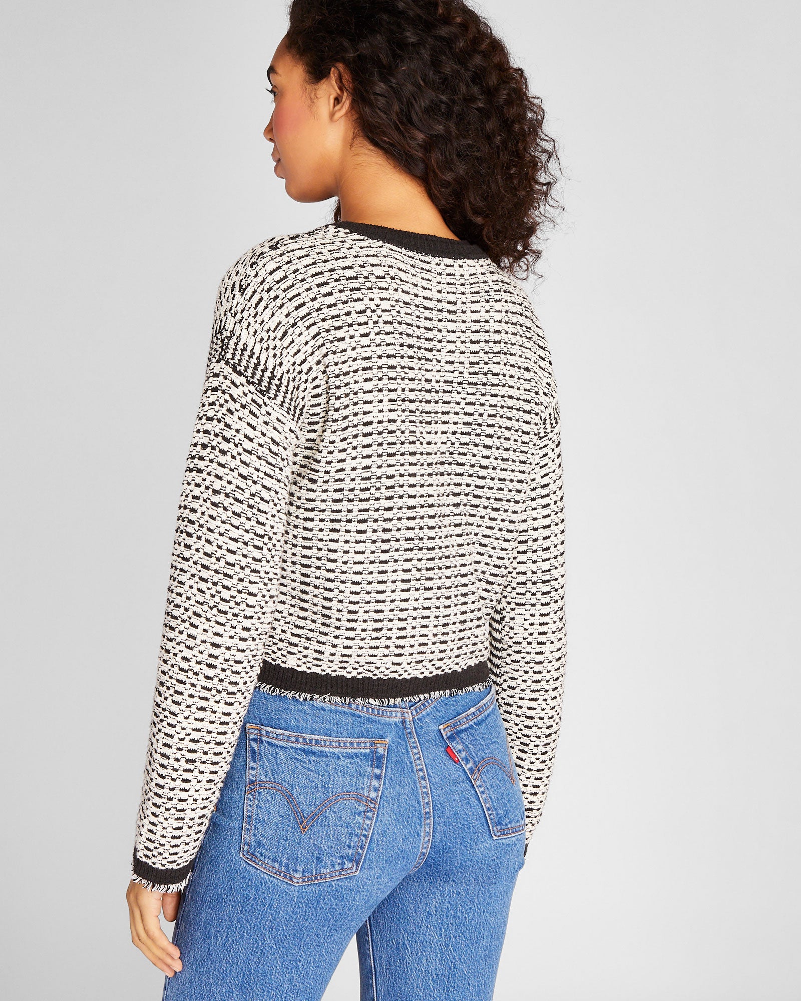 CLUB MONACO - Cardigan à point texturé - Blanc