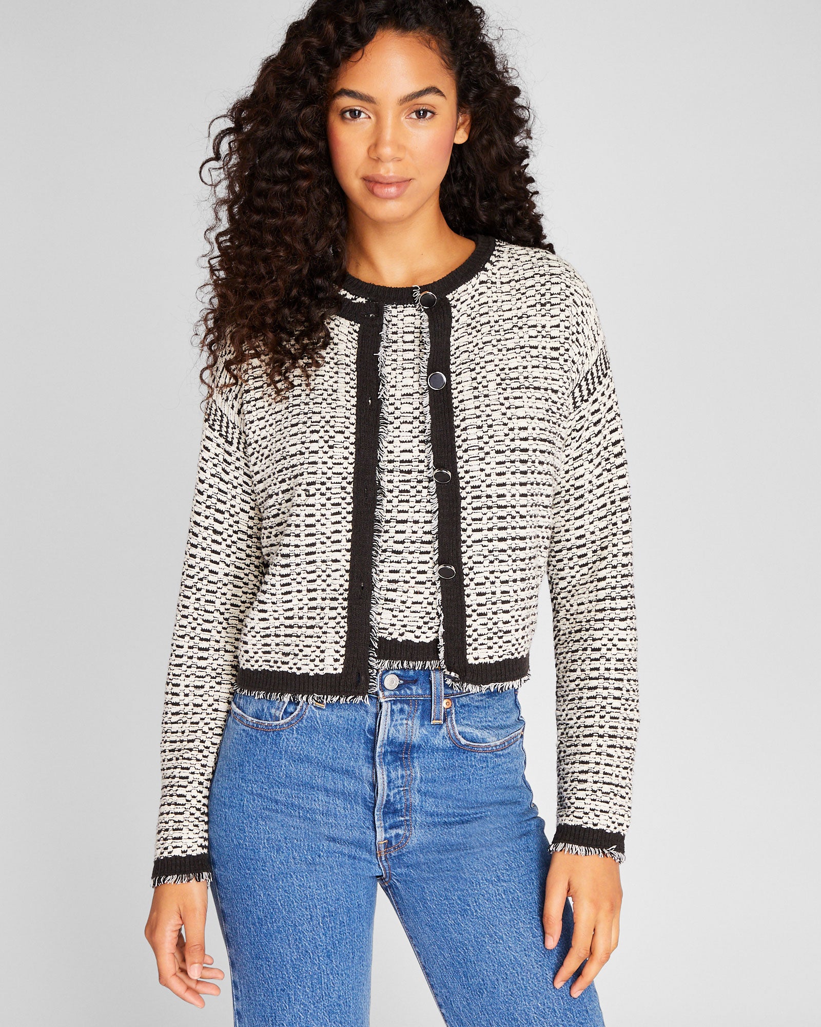 CLUB MONACO - Cardigan à point texturé - Blanc
