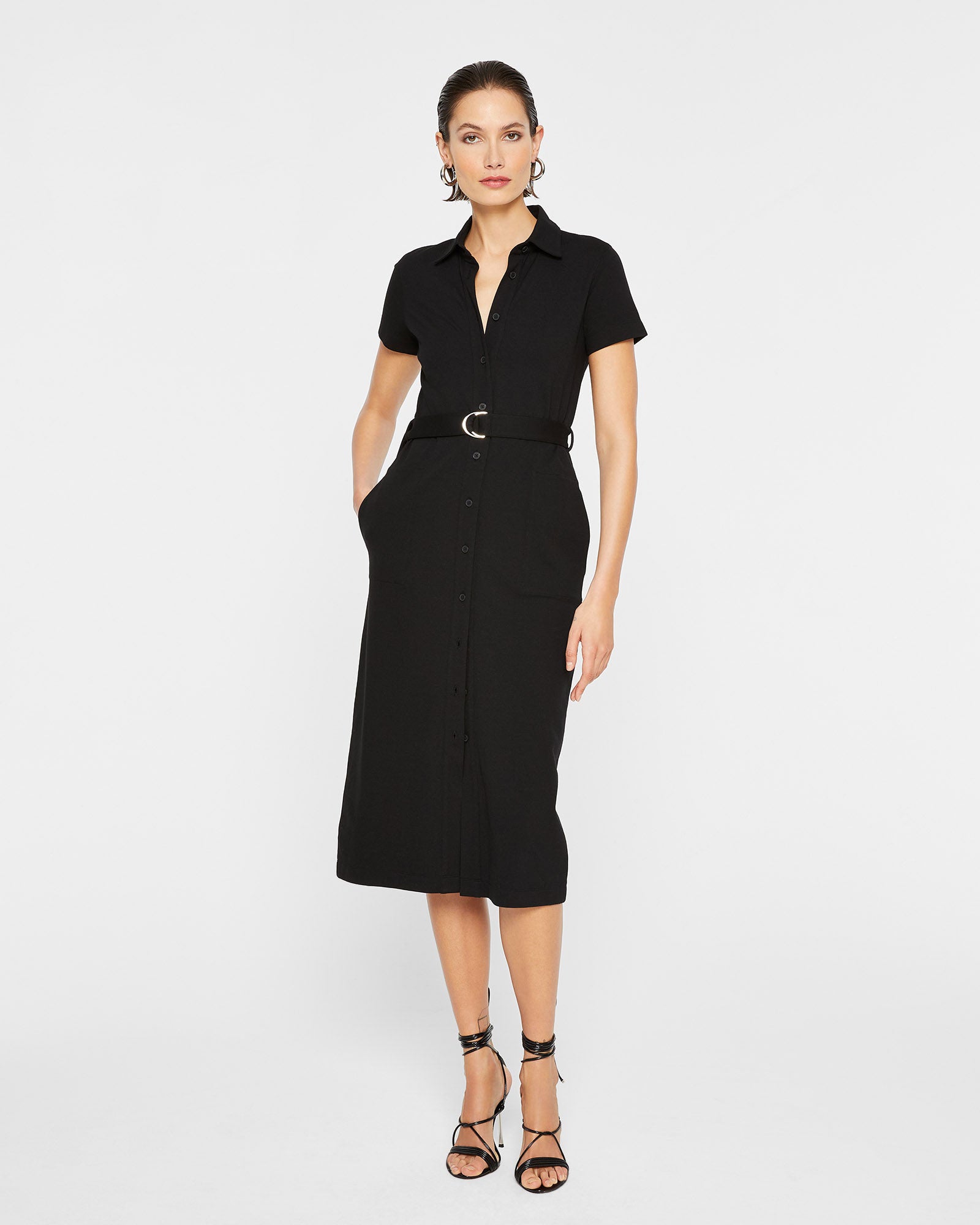 CLUB MONACO - Ponte Knit Dress - Navy