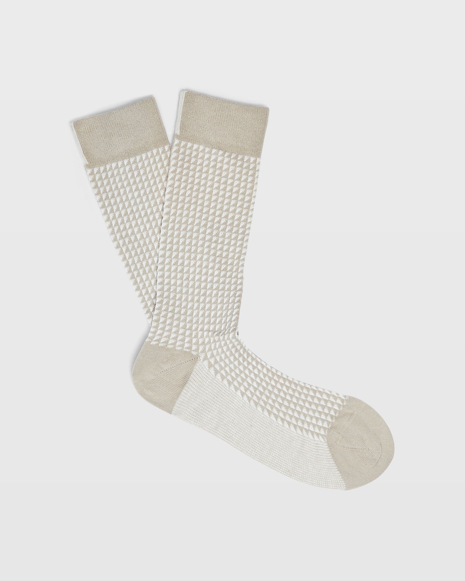 CLUB MONACO - CM Pattern Dress Socks - Brun