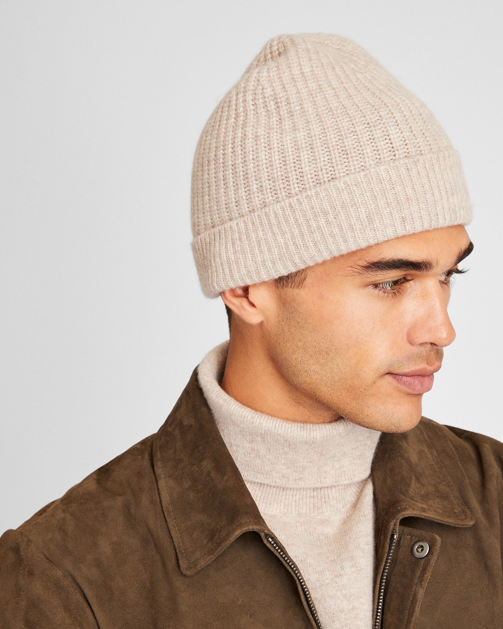 CLUB MONACO - Kensington Cashmere Hat - Latte