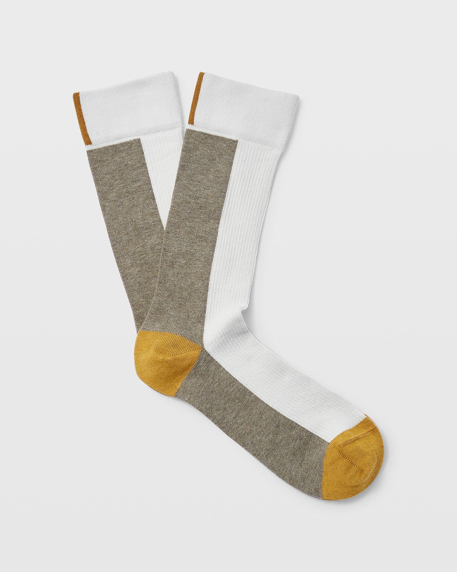 CLUB MONACO - Color Block Socks - White Base
