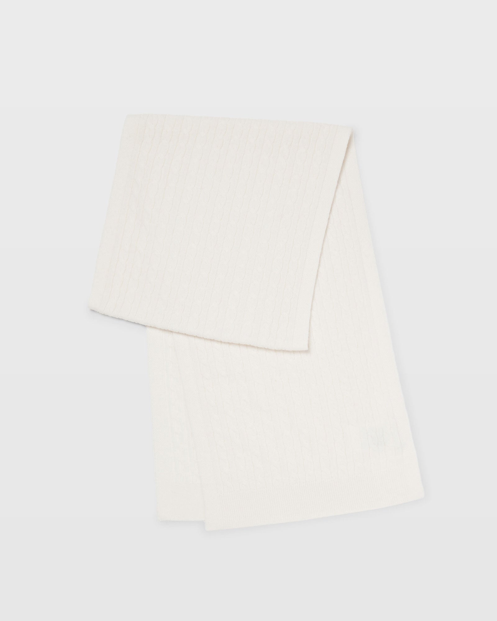 CLUB MONACO - Écharpe en cachemire à mini-torsades - Blanc Cassé