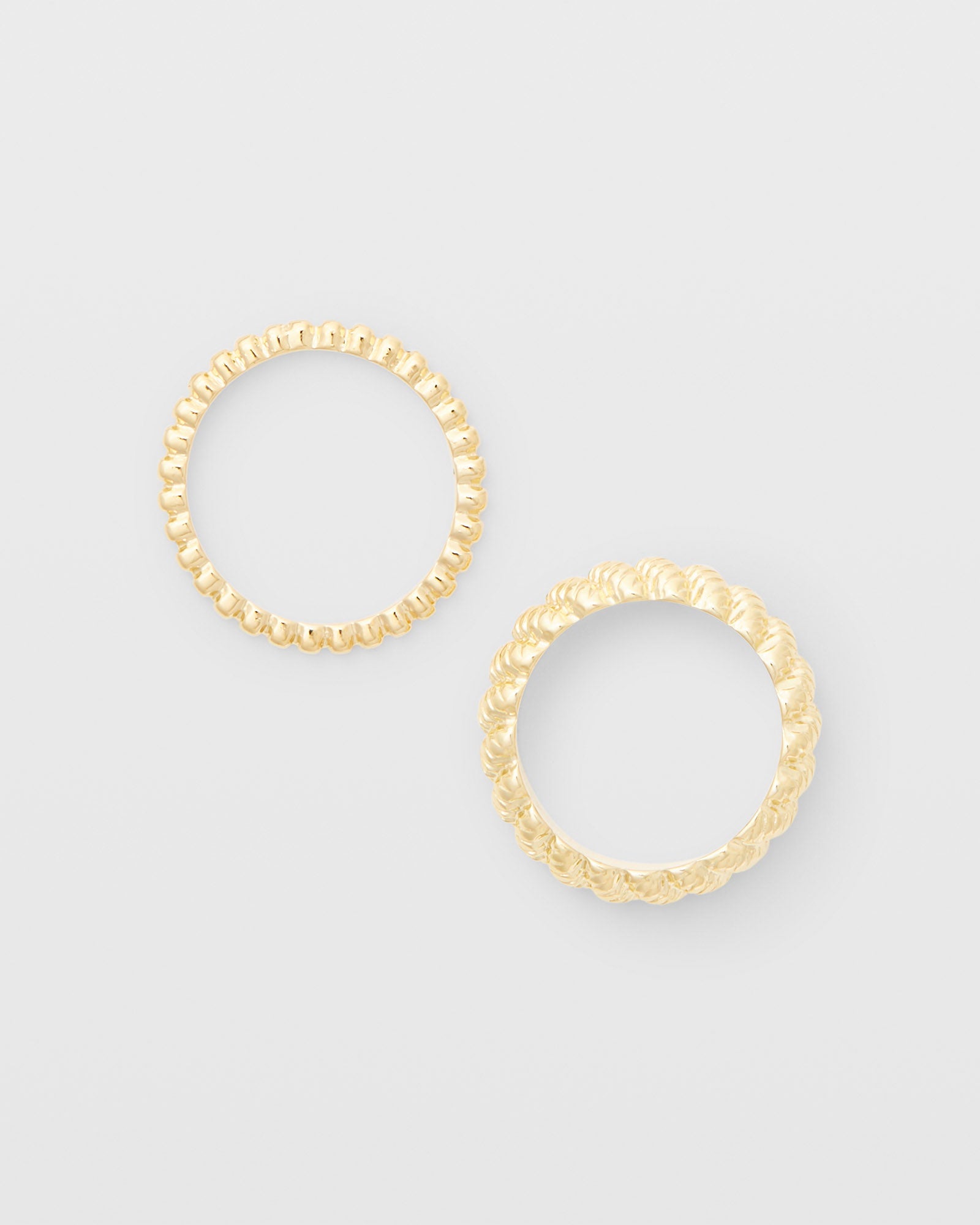 CLUB MONACO - Twist Ring Set - Gold