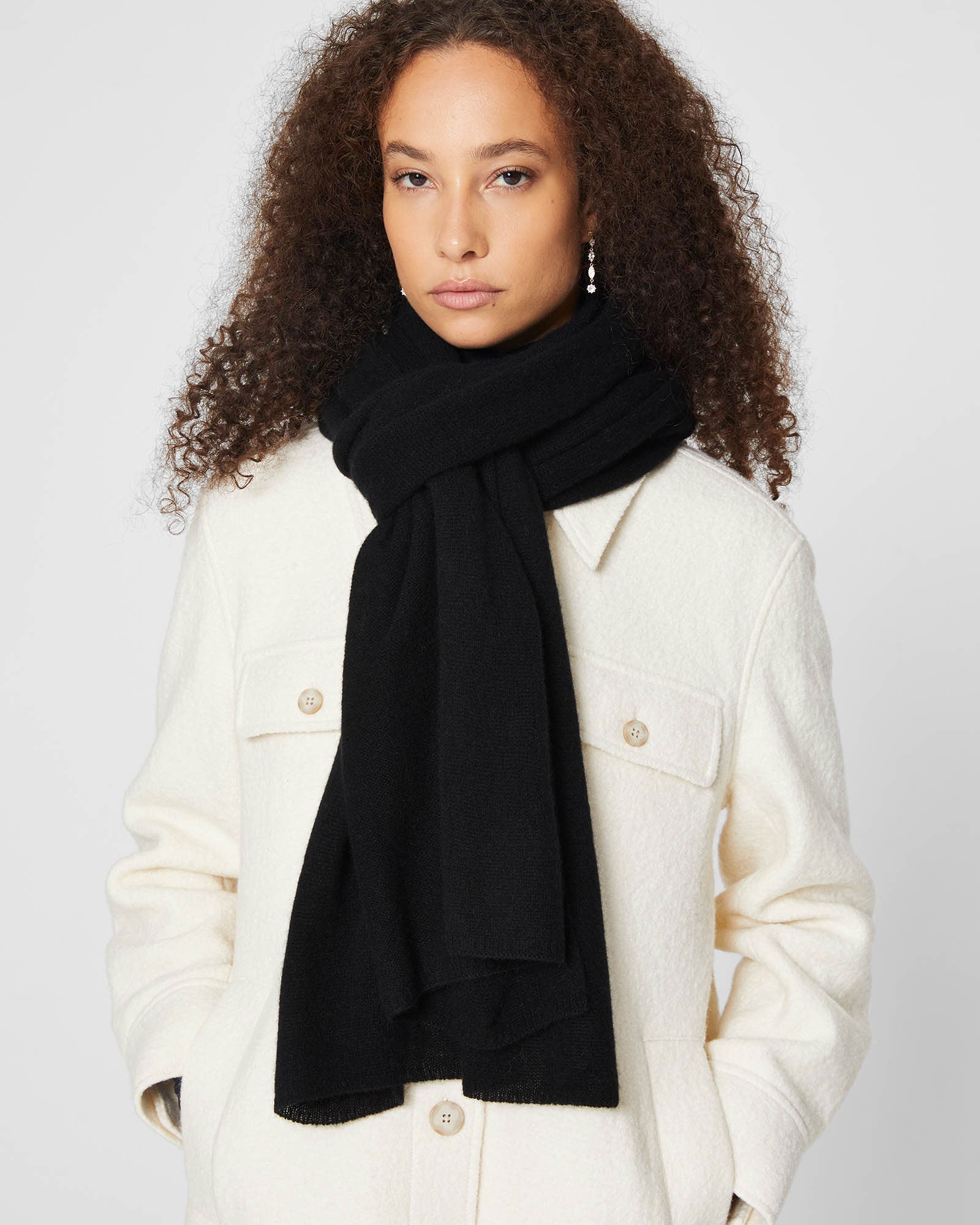 CLUB MONACO - Foulard en cachemire Adele - Noir