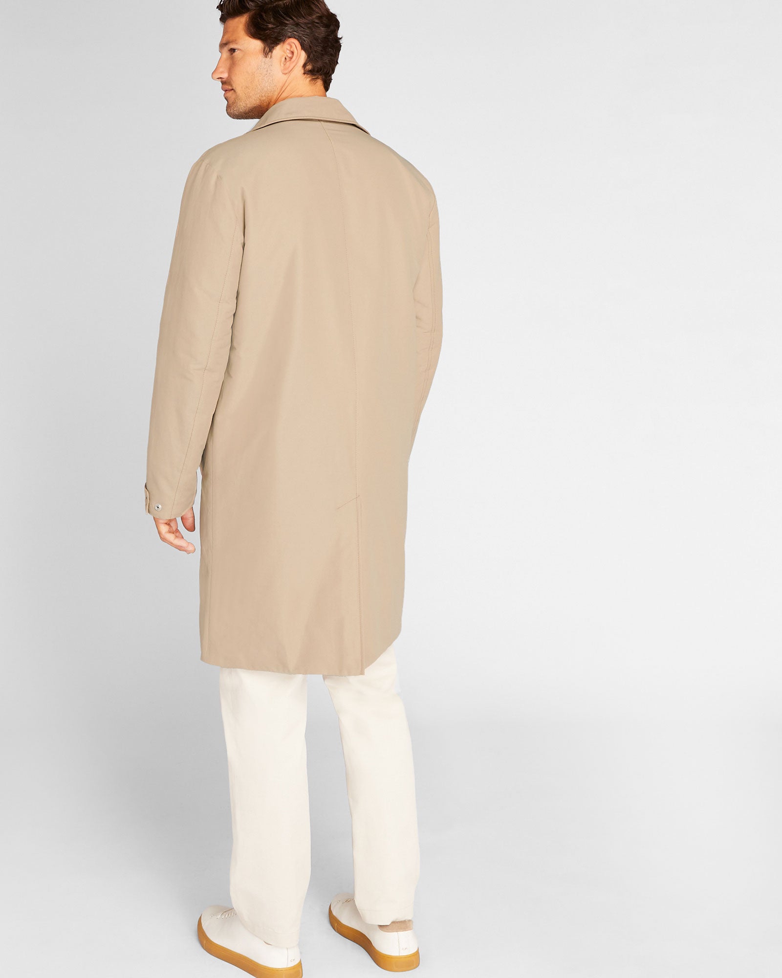 CLUB MONACO - Manteau Mac matelassé - Gris Clair