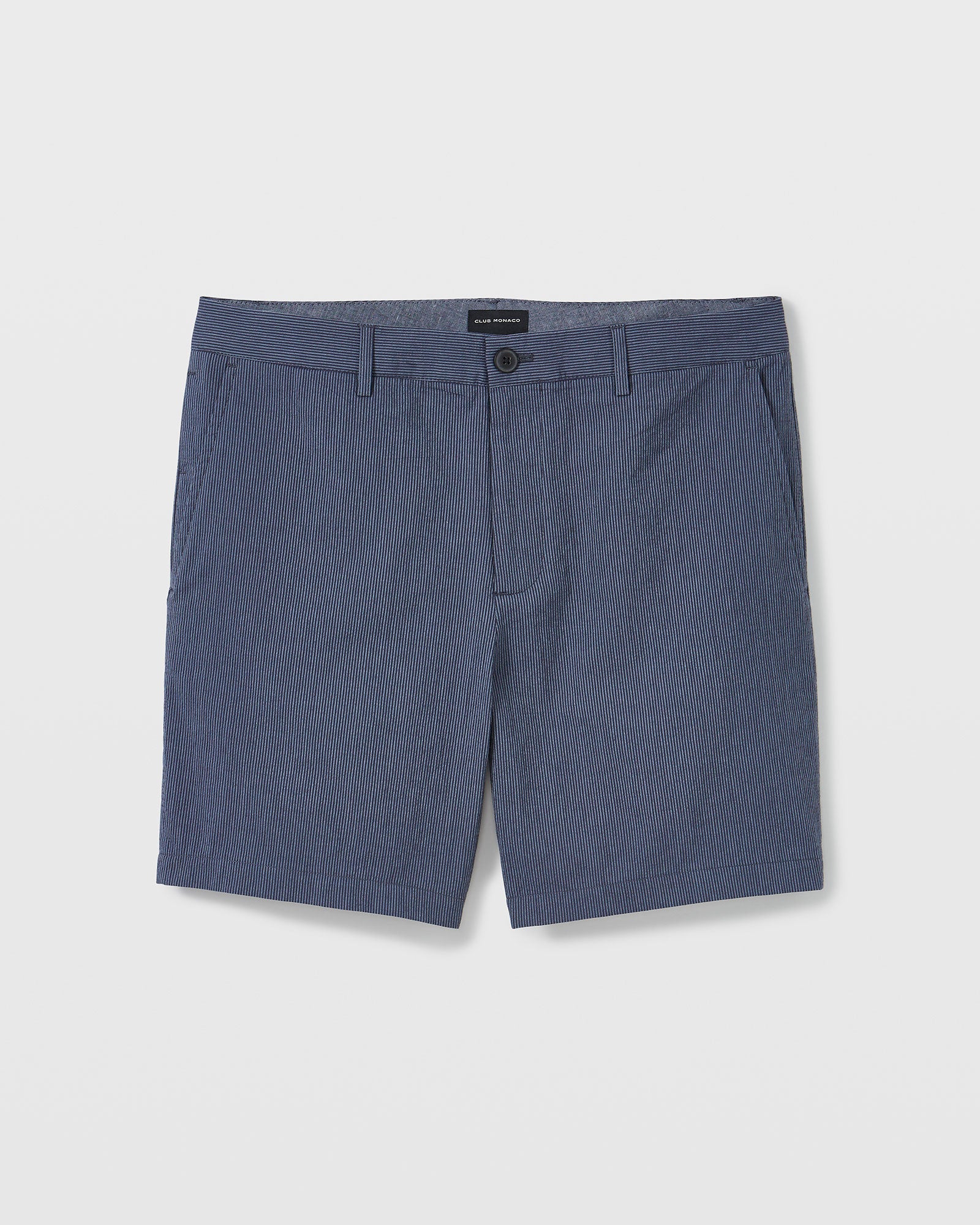 CLUB MONACO - Short gaufré Baxter de 18 cm (7 po) - Bleu