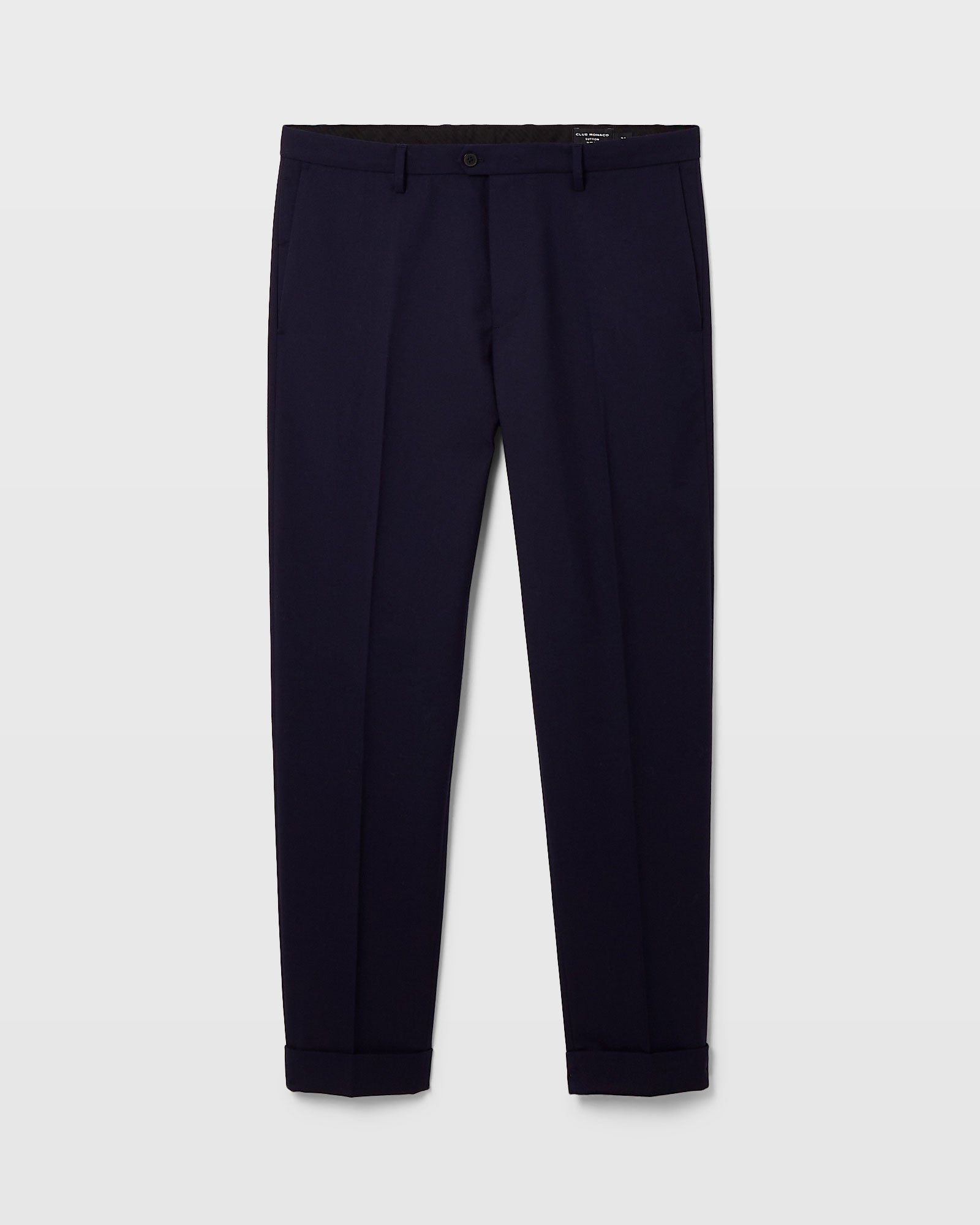CLUB MONACO - Le pantalon en sergé Sutton - Bleu