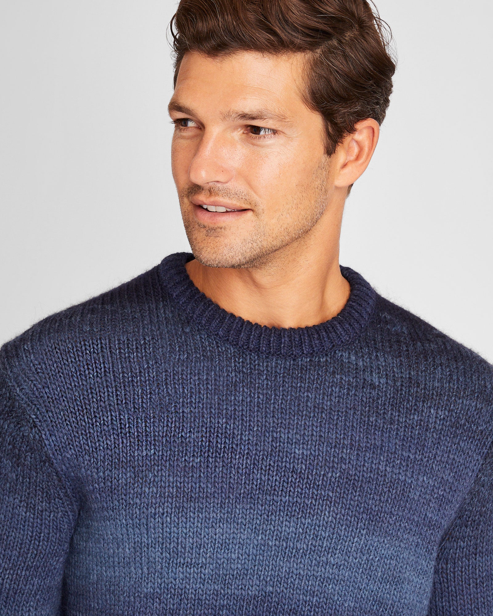CLUB MONACO - Ombré Crewneck - Navy Mix