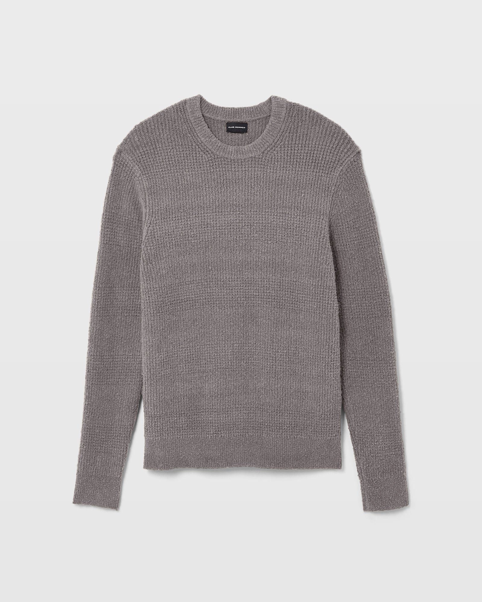 CLUB MONACO - Chandail en tricot gaufré bouclé - Bleu
